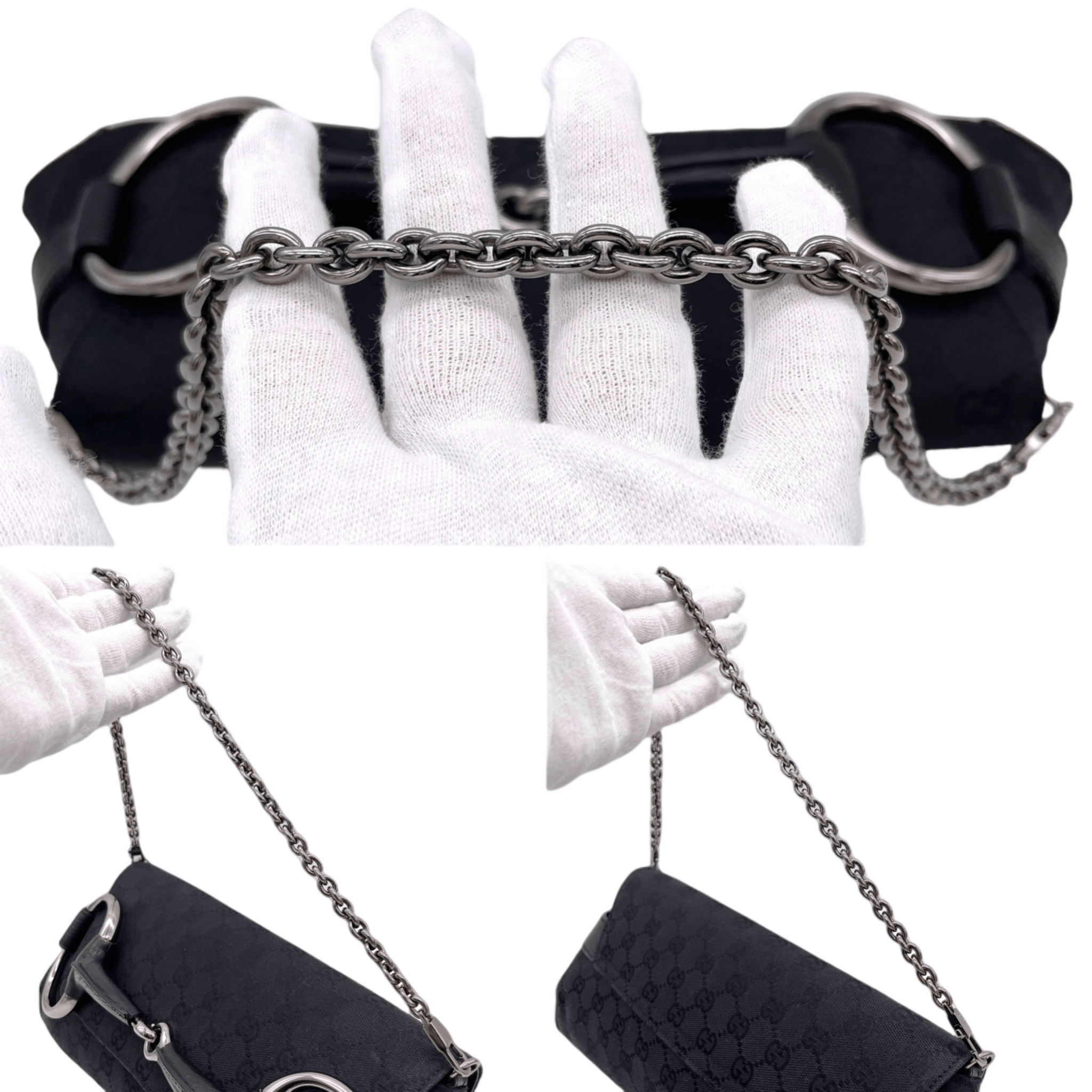Gucci Gucci Gg Canvas Horsebit Chain Shoulder Bag Size ONE SIZE - 9 Thumbnail