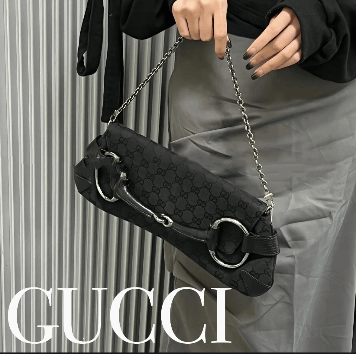 Gucci Gucci Gg Canvas Horsebit Chain Shoulder Bag Size ONE SIZE - 2 Thumbnail