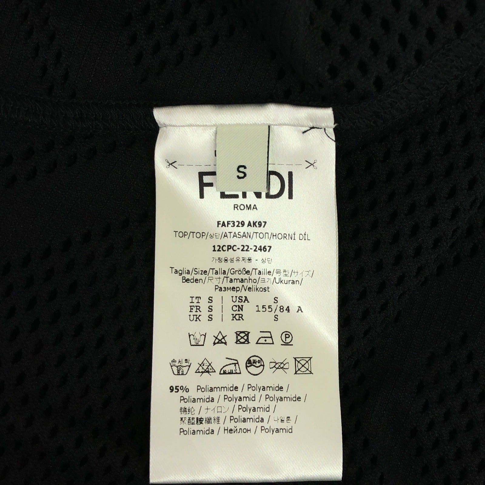 Fendi Fendi Cut And Sew Nylon Black Size ONE SIZE - 6 Thumbnail