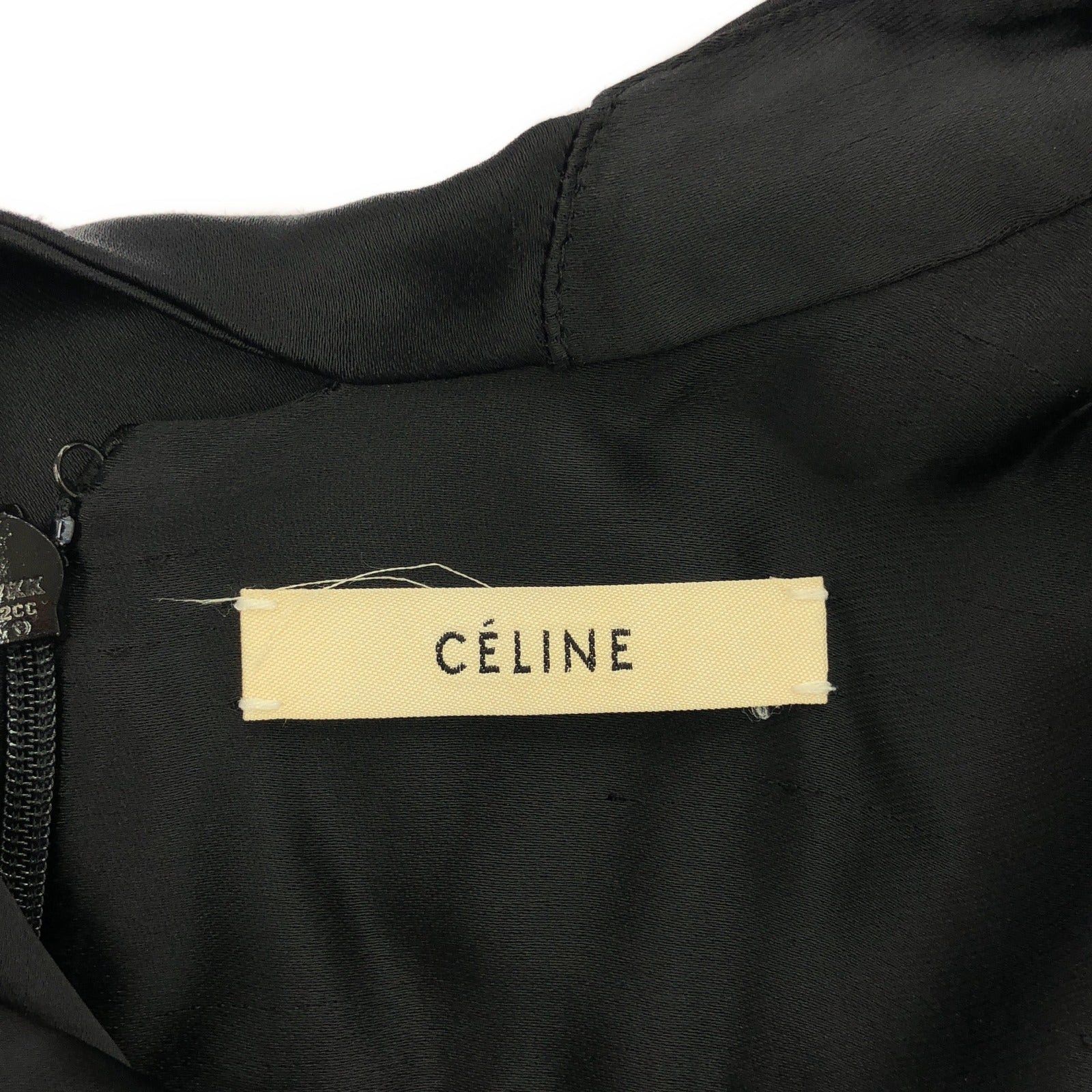Celine Celine Blouse Rayon Black Size ONE SIZE - 5 Thumbnail