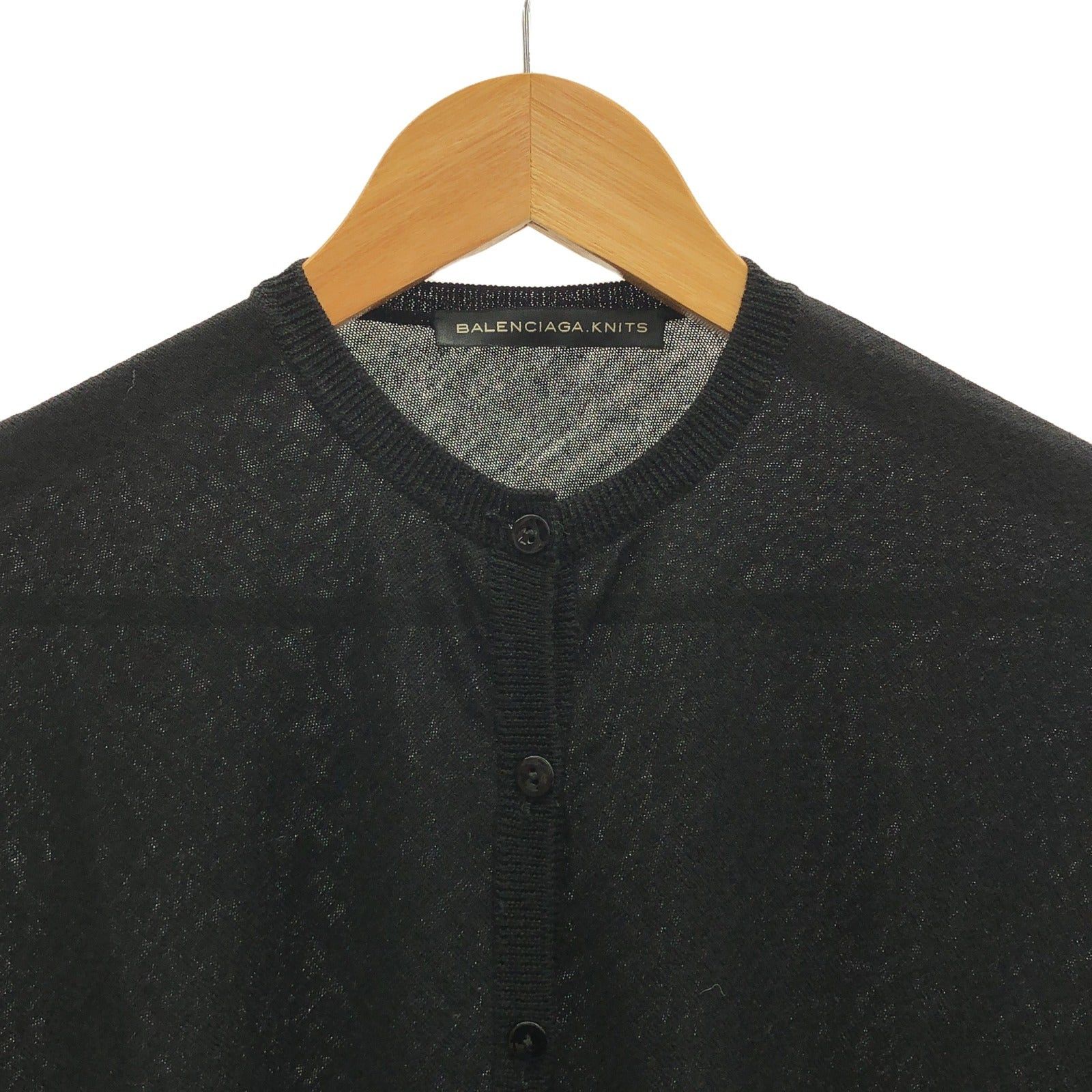 Balenciaga Balenciaga Cardigan Wool Black Size ONE SIZE - 3 Thumbnail