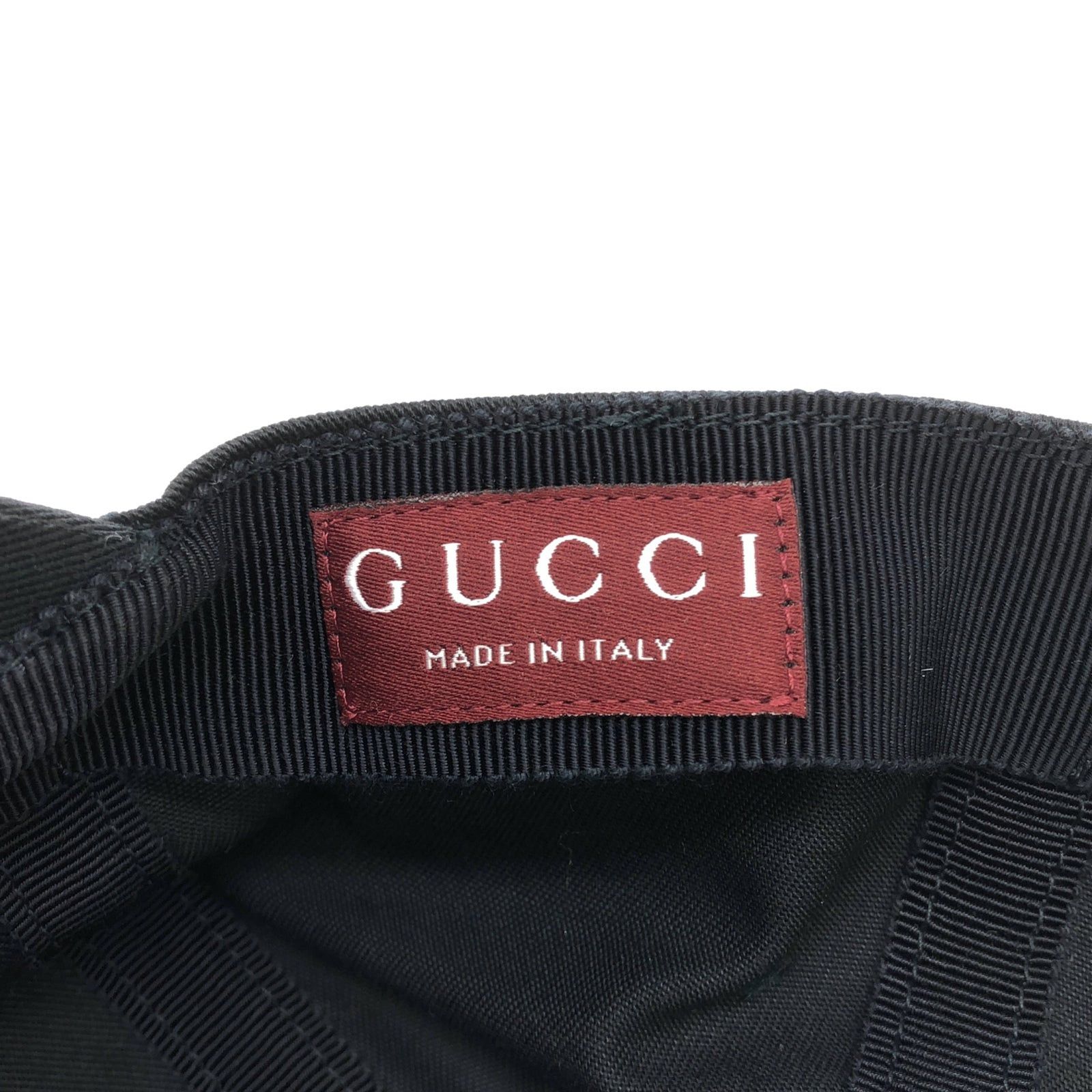 Gucci Gucci Baseball Cap Cotton Black Size ONE SIZE - 5 Thumbnail