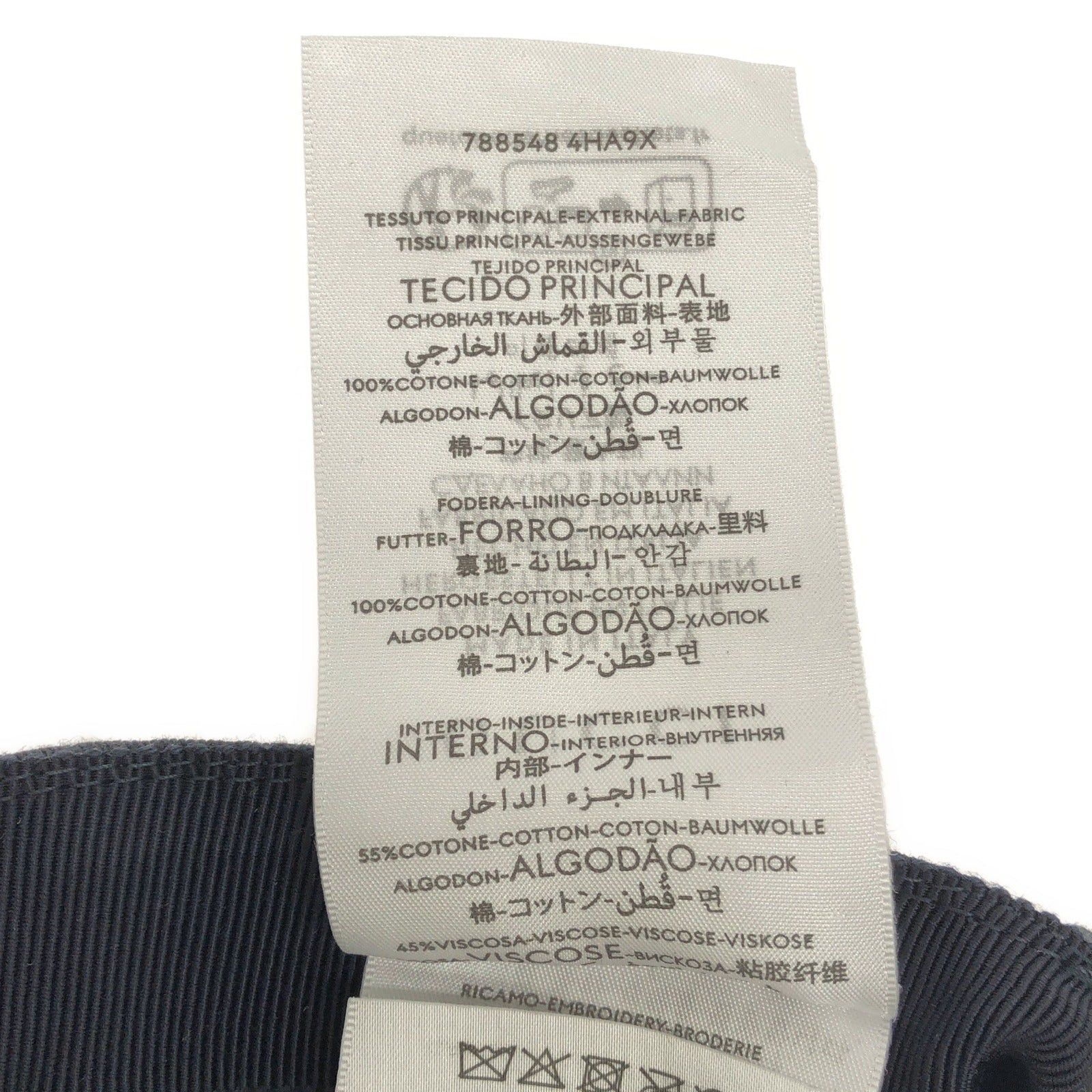 Gucci Gucci Baseball Cap Cotton Black Size ONE SIZE - 6 Thumbnail