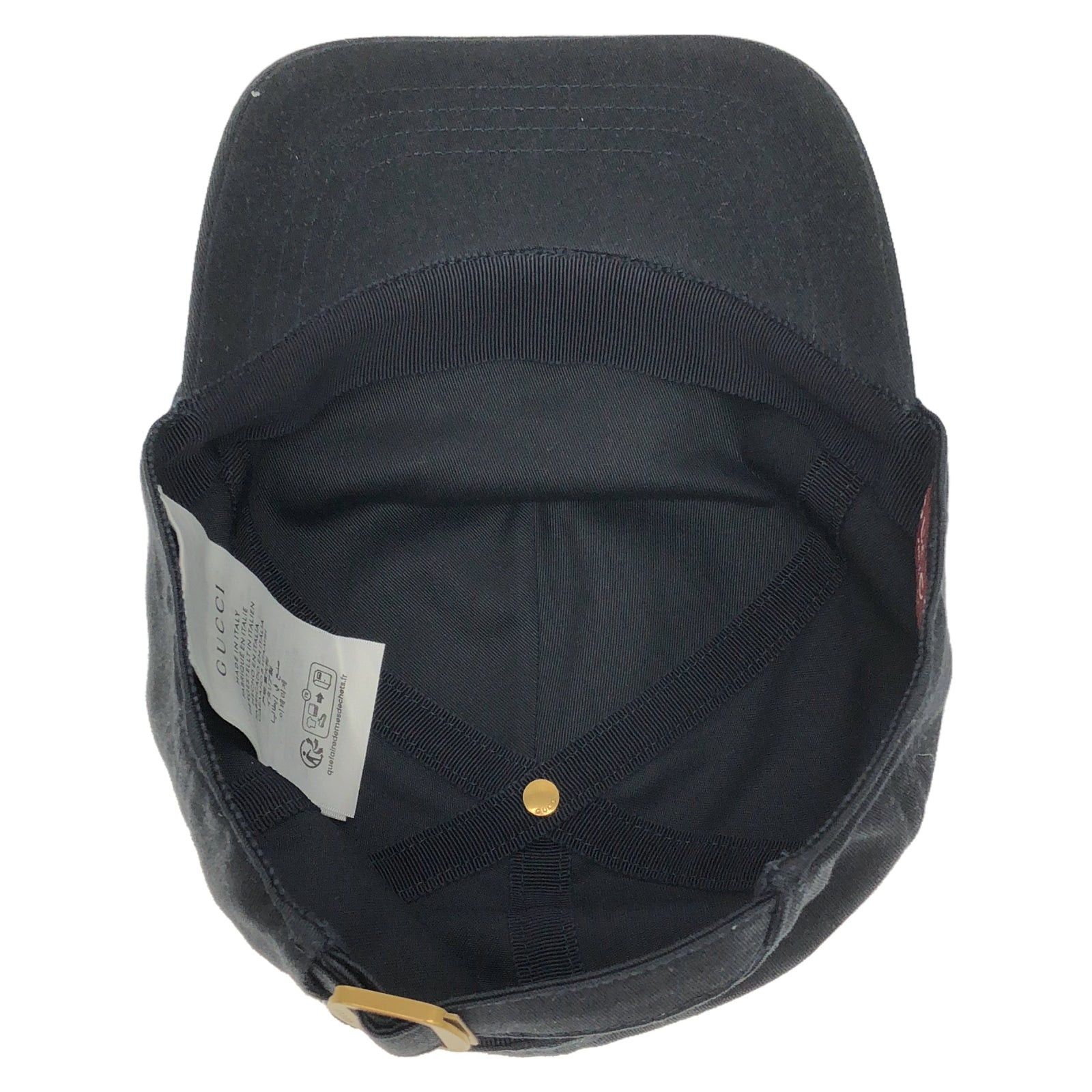 Gucci Gucci Baseball Cap Cotton Black Size ONE SIZE - 4 Thumbnail