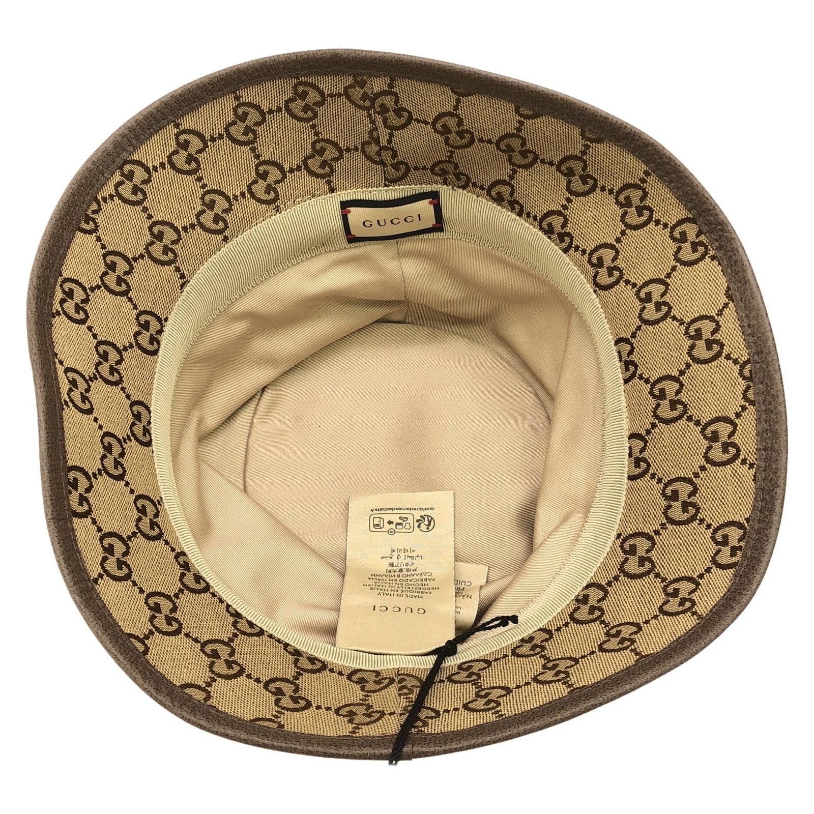 Gucci Gucci Hat Cotton Beige Size ONE SIZE - 4 Thumbnail