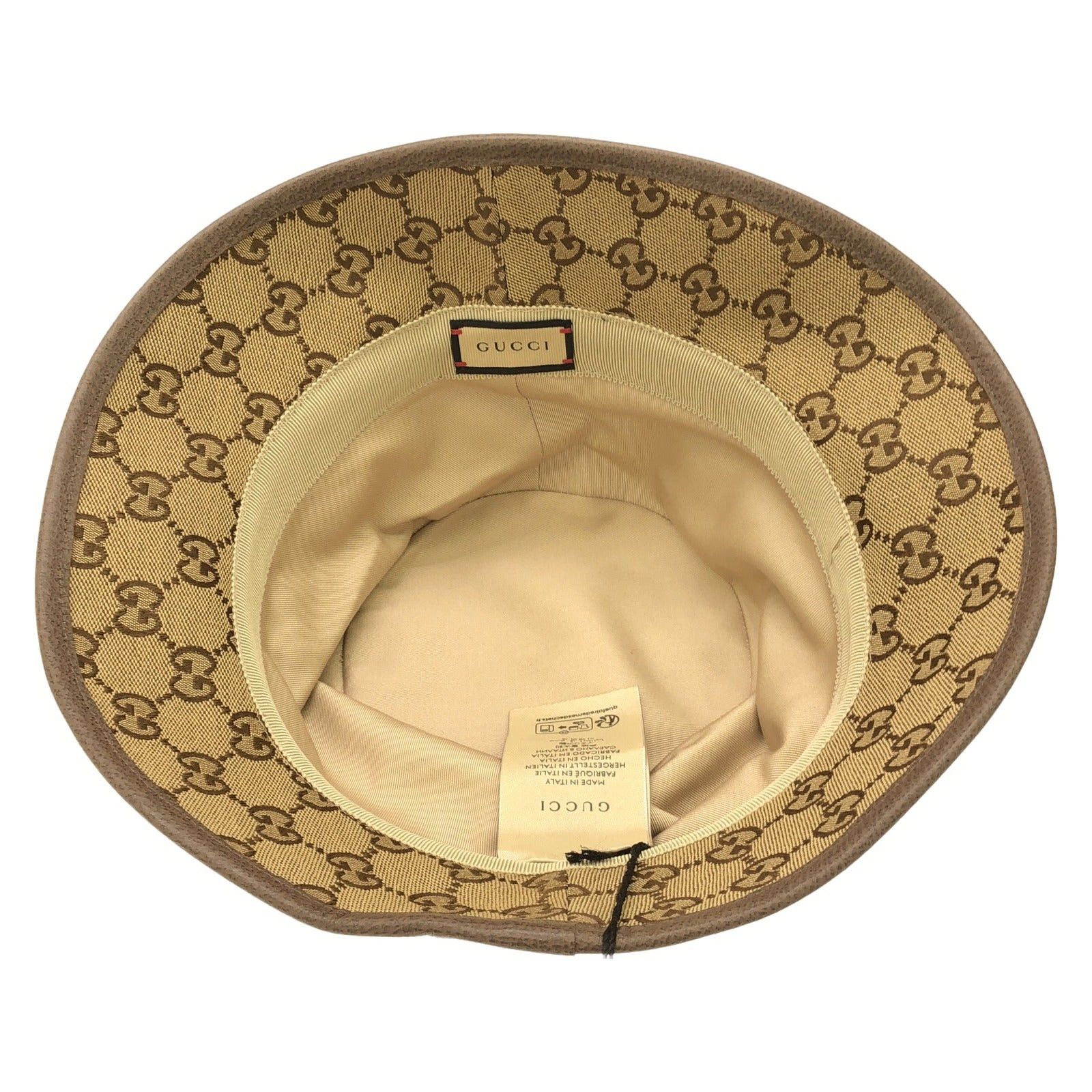 Gucci Gucci Hat Cotton Beige Size ONE SIZE - 4 Thumbnail