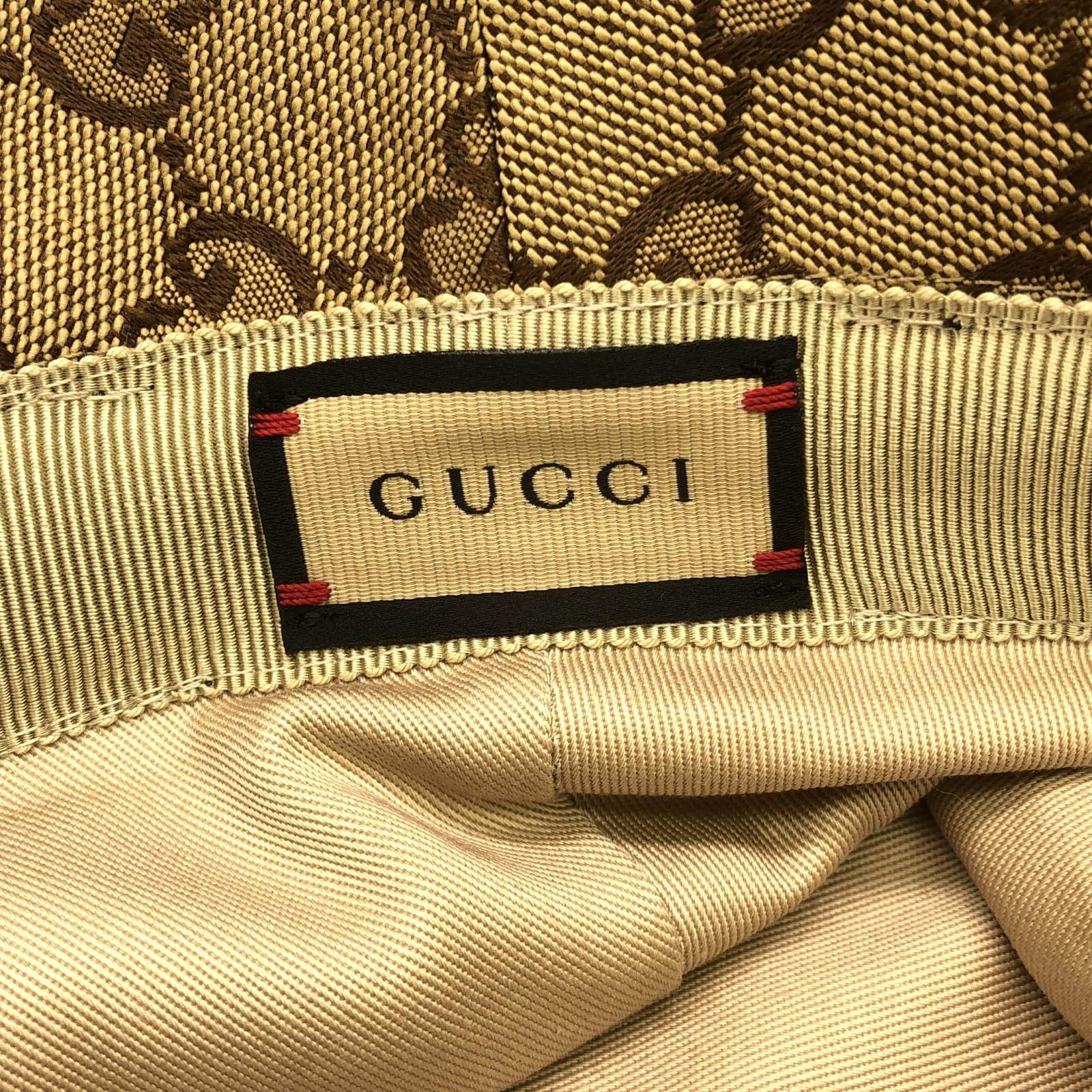 Gucci Gucci Hat Cotton Beige Size ONE SIZE - 5 Thumbnail