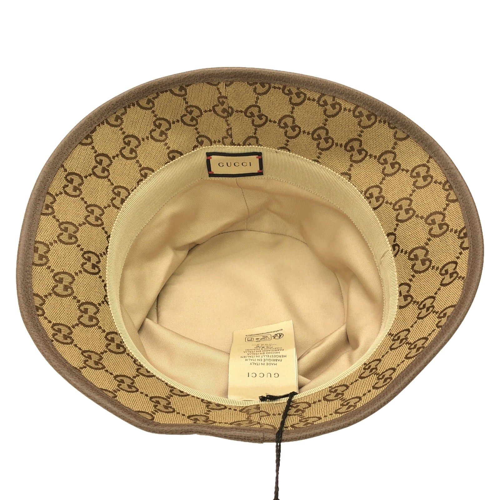 Gucci Gucci Hat Cotton Beige Size ONE SIZE - 4 Thumbnail