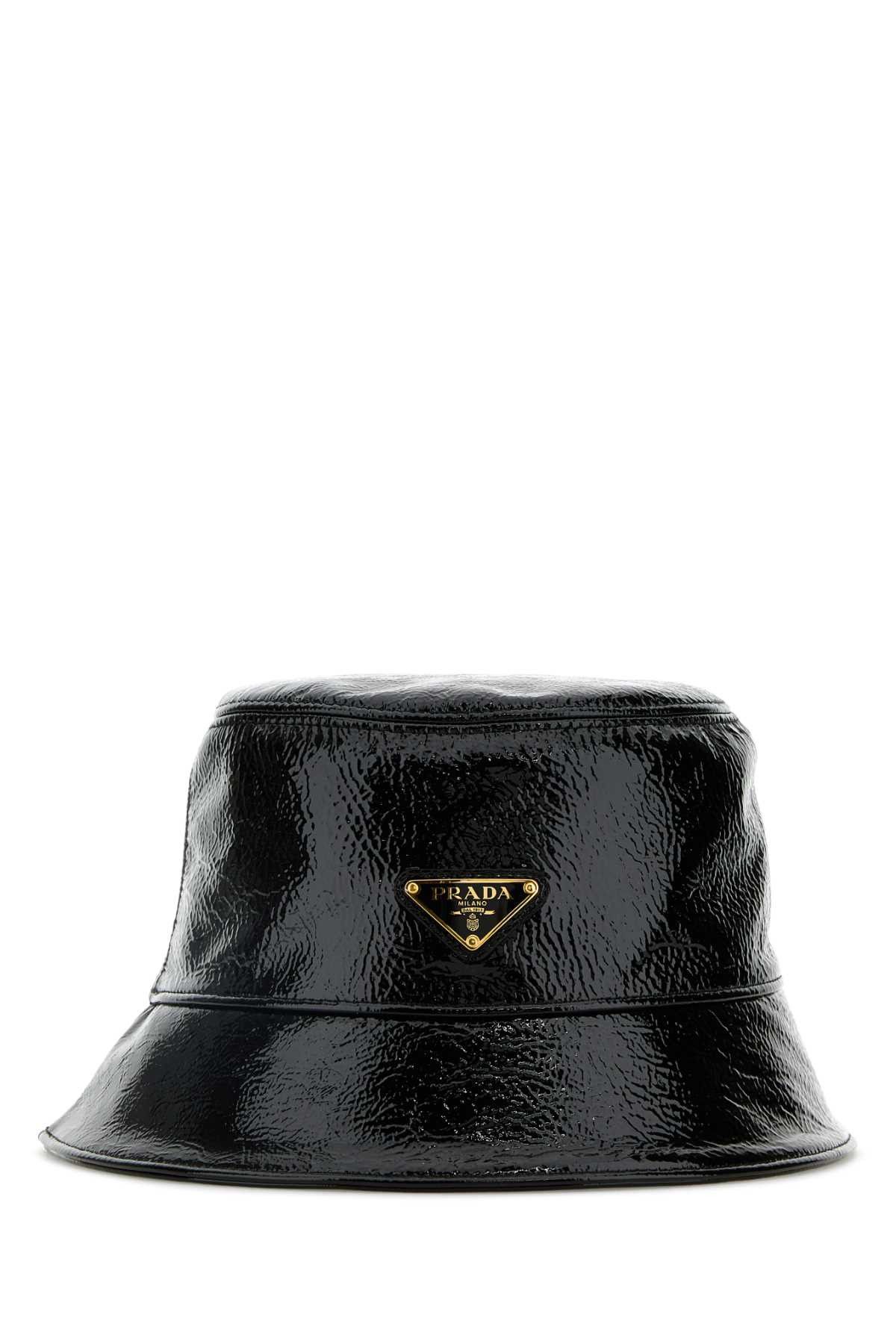 Prada Black Naplak Bucket Hat Size ONE SIZE - 2 Thumbnail
