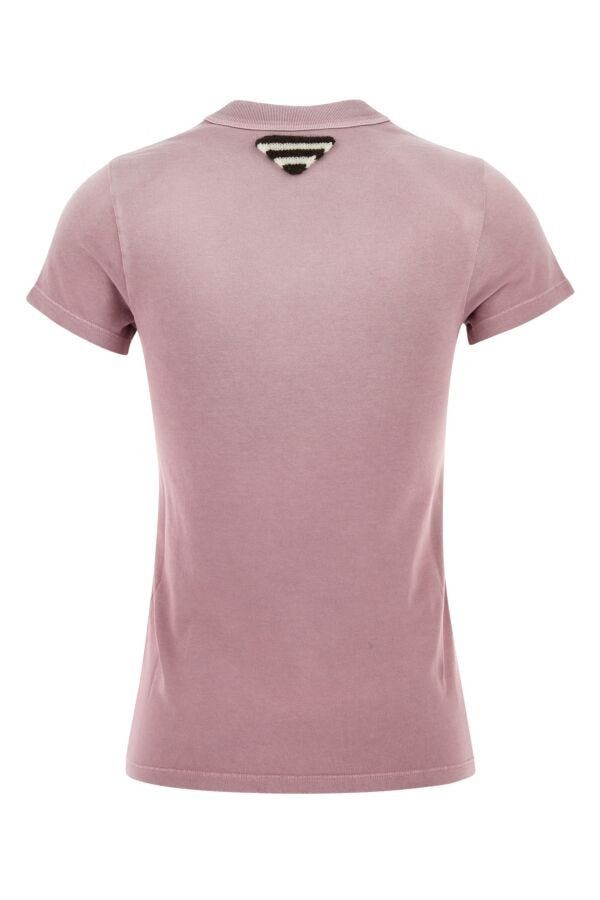 Prada Pink Cotton T-Shirt Size S / US 4 / IT 40 - 4 Thumbnail