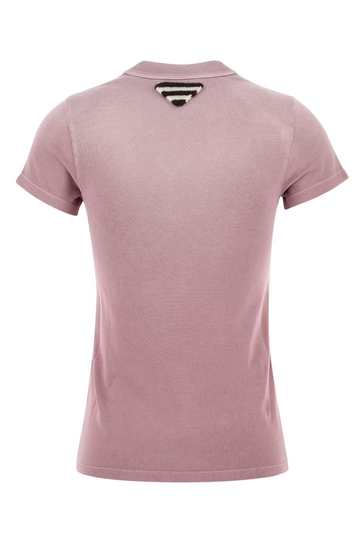 Prada Pink Cotton T-Shirt Size S / US 4 / IT 40 - 2 Thumbnail