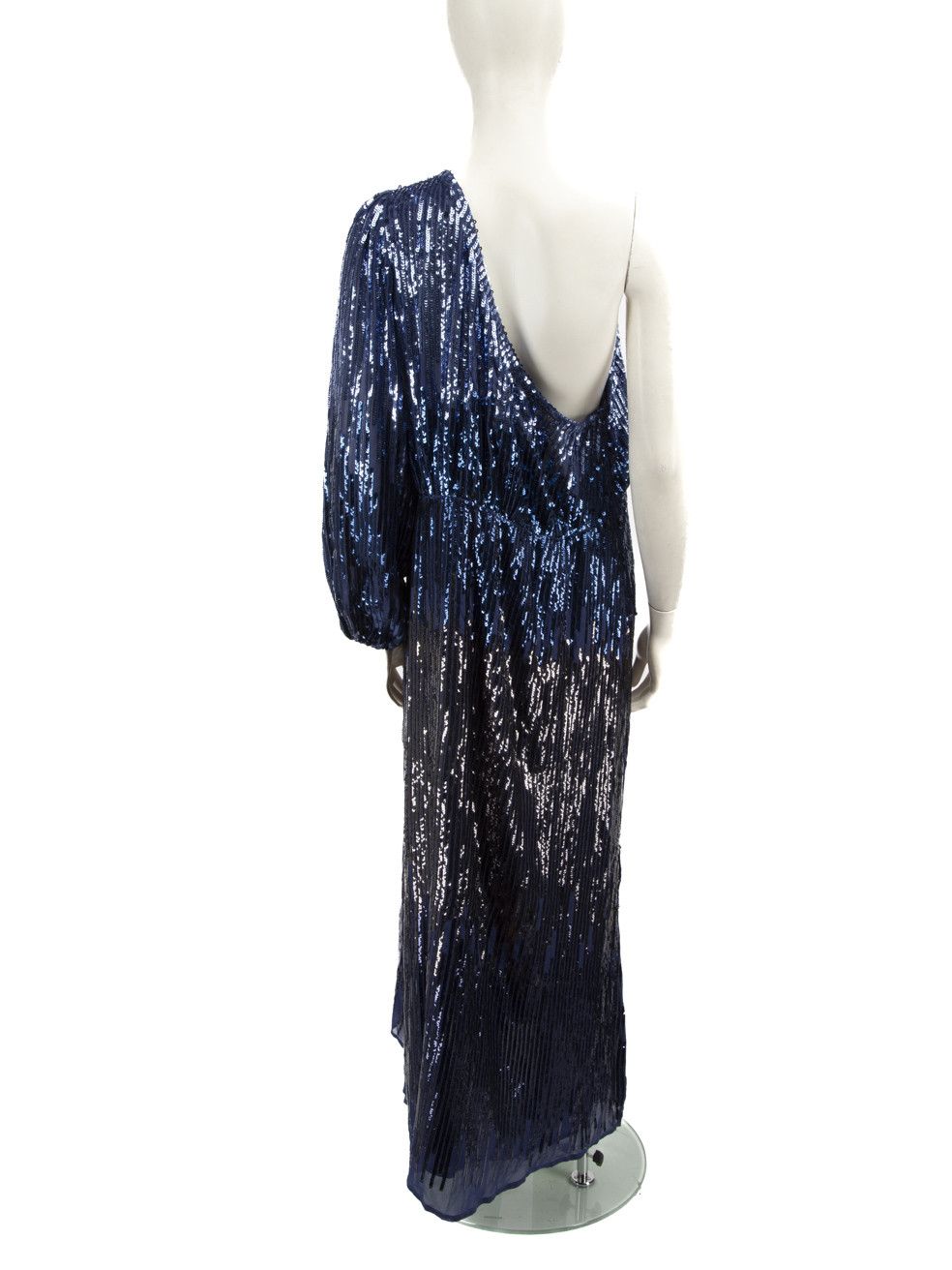 RIXO Blue Sequinned Maxi Dress Size XL / US 12-14 / IT 48-50 - 3 Thumbnail