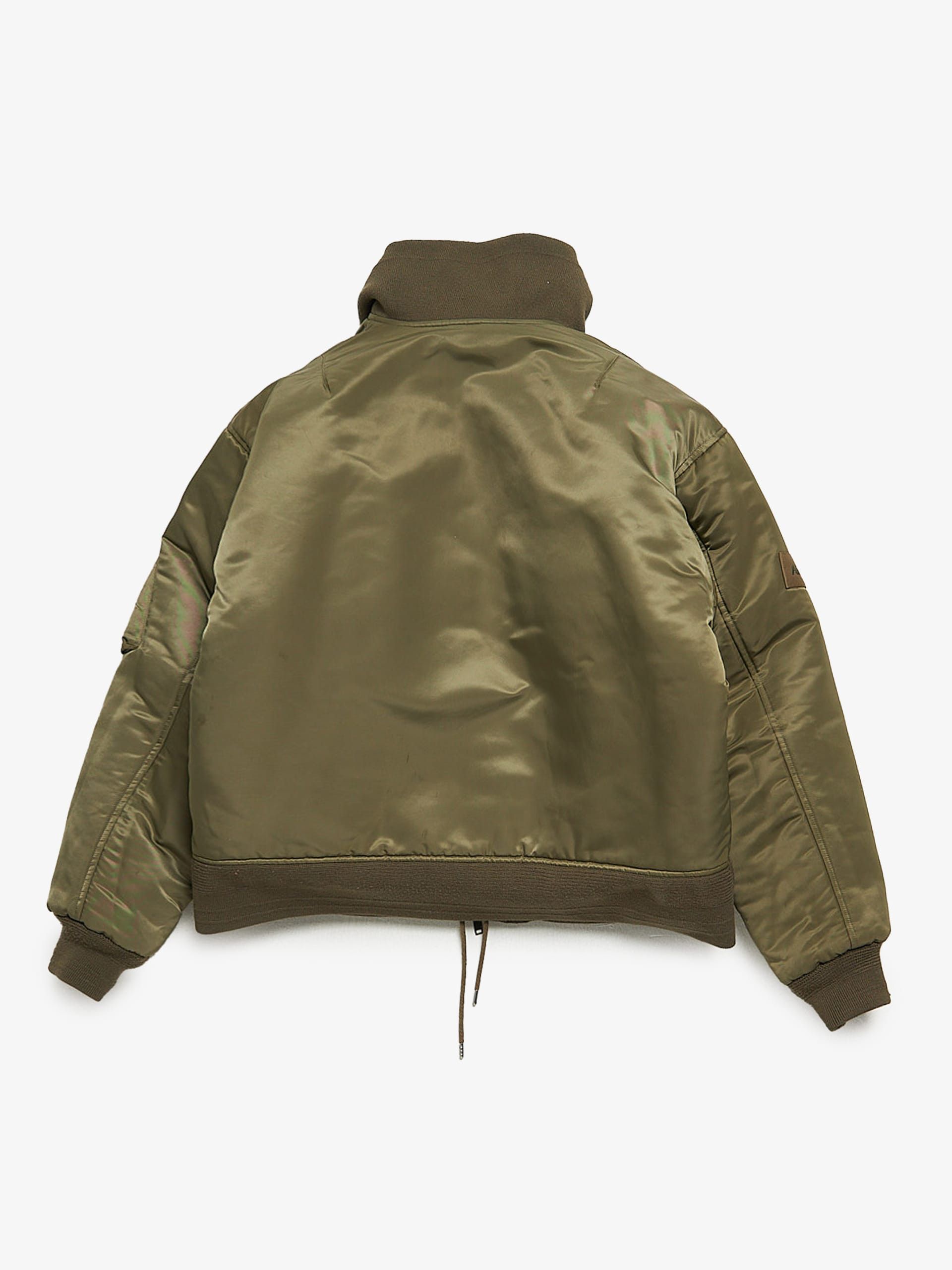 Ambush Design Khaki Zipped Oversized Double Layered Nylon Bomber Size US M / EU 48-50 / 2 - 2 Thumbnail