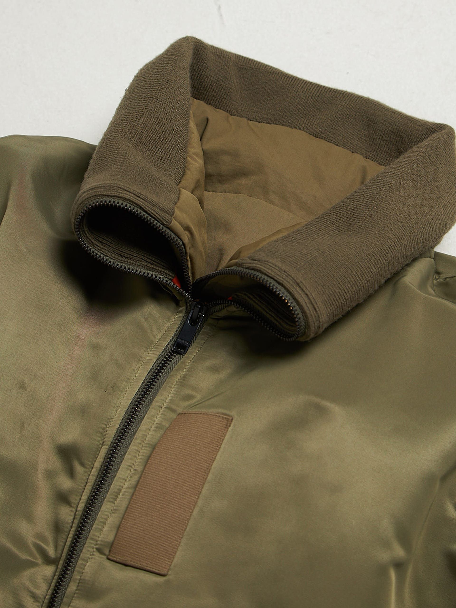 Ambush Design Khaki Zipped Oversized Double Layered Nylon Bomber Size US M / EU 48-50 / 2 - 3 Thumbnail