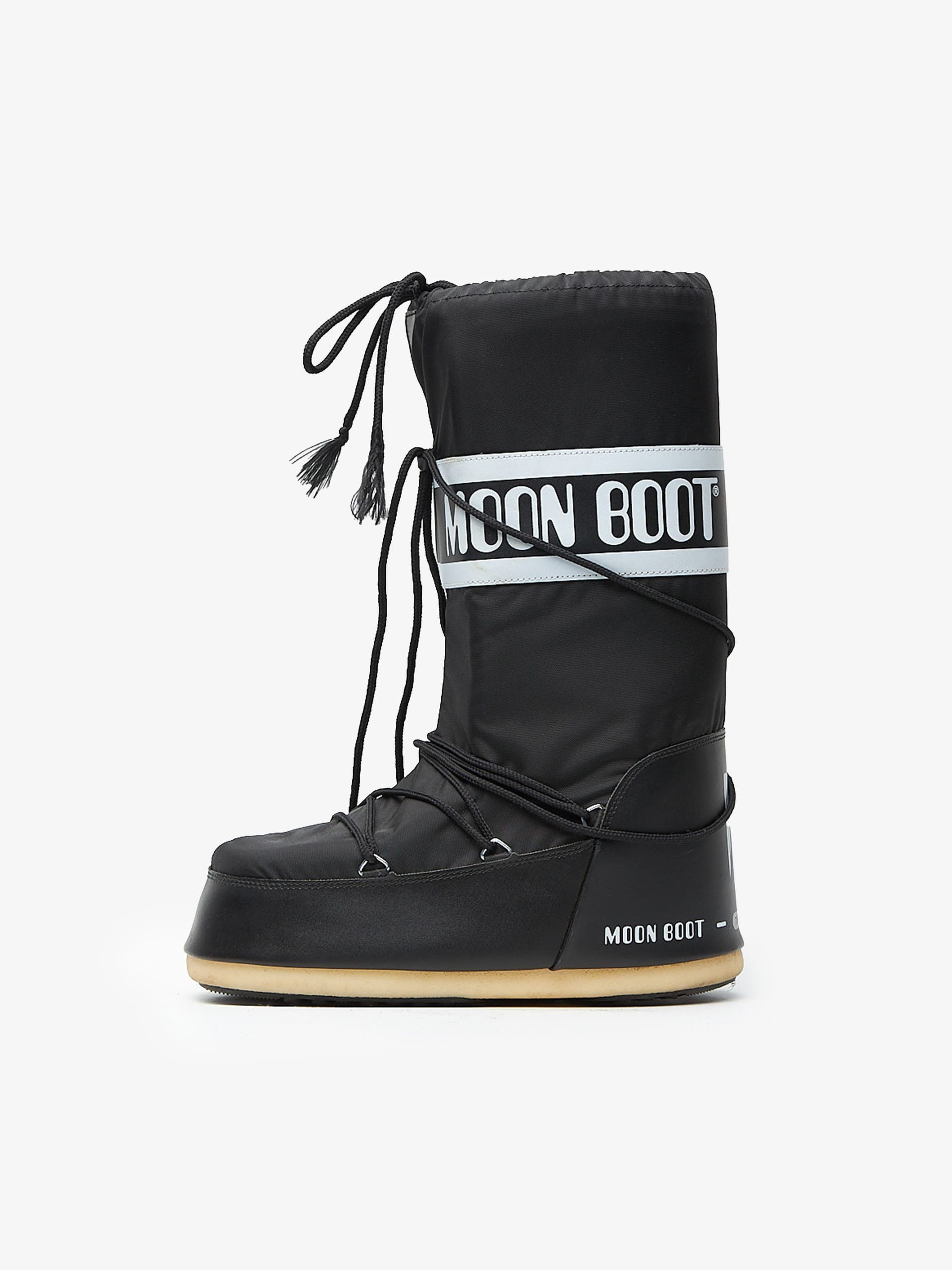 Black Puffer High Boots