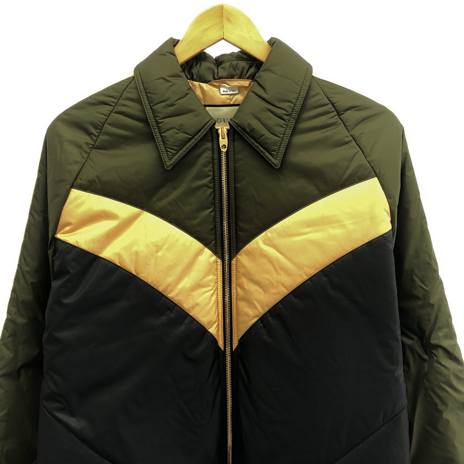 Gucci Gucci Jacket Nylon Khaki Green Size ONE SIZE - 3 Thumbnail