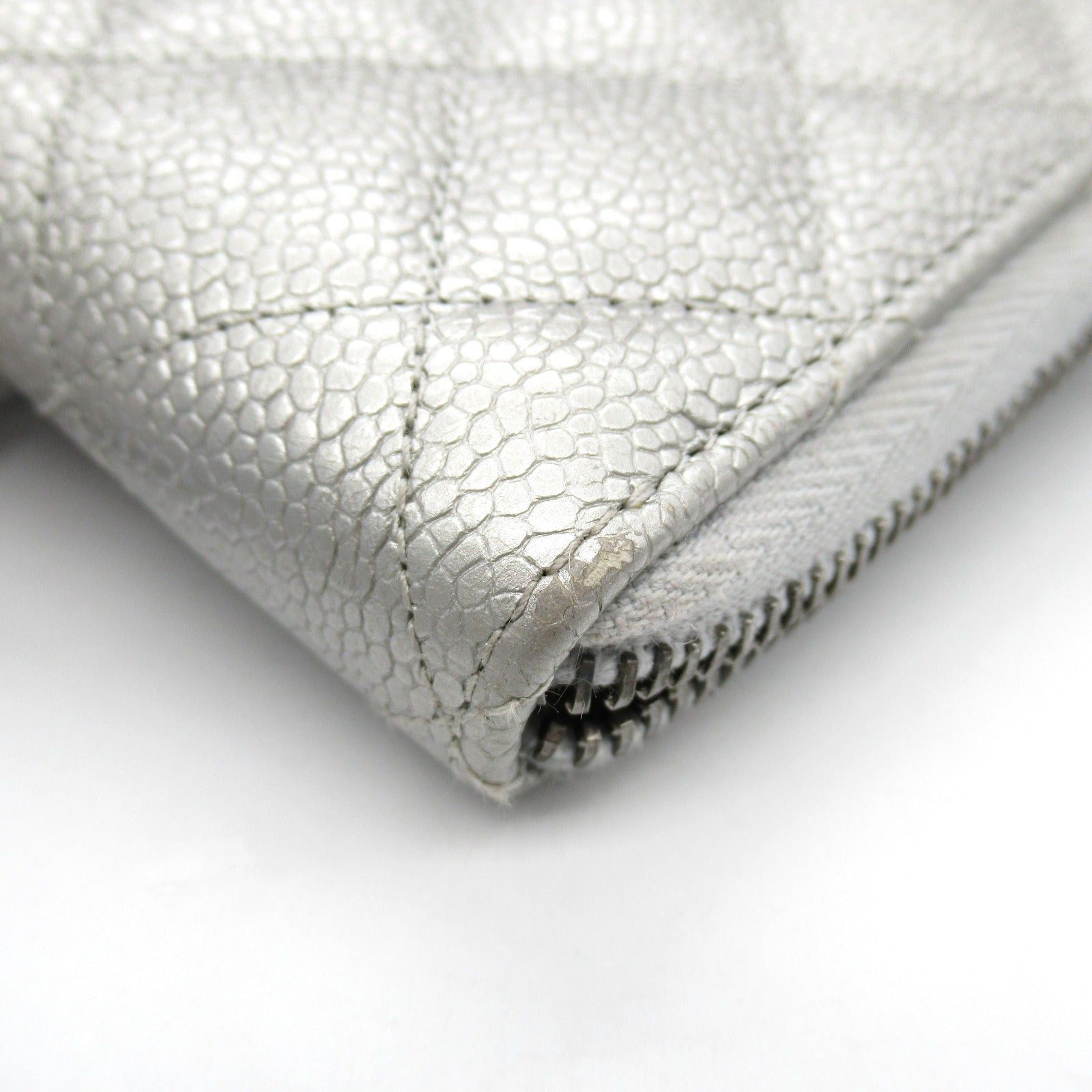 Chanel Chanel Matelasse Round Long Wallet Zipper Leather Grained Calfskin Silver Hardware Size ONE SIZE - 13 Thumbnail
