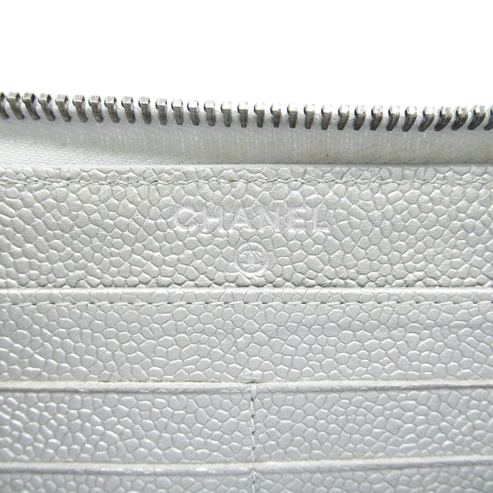 Chanel Chanel Matelasse Round Long Wallet Zipper Leather Grained Calfskin Silver Hardware Size ONE SIZE - 6 Thumbnail