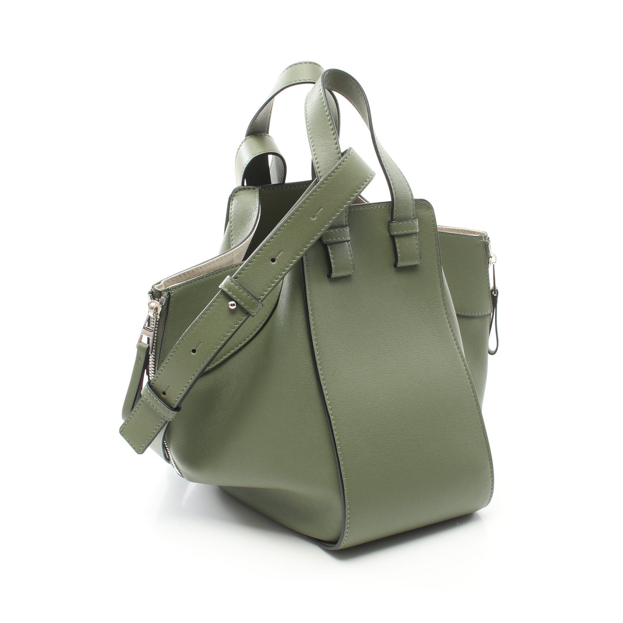 Loewe Loewe Hammock Small Handbag Leather Khaki Green Size ONE SIZE - 2 Thumbnail