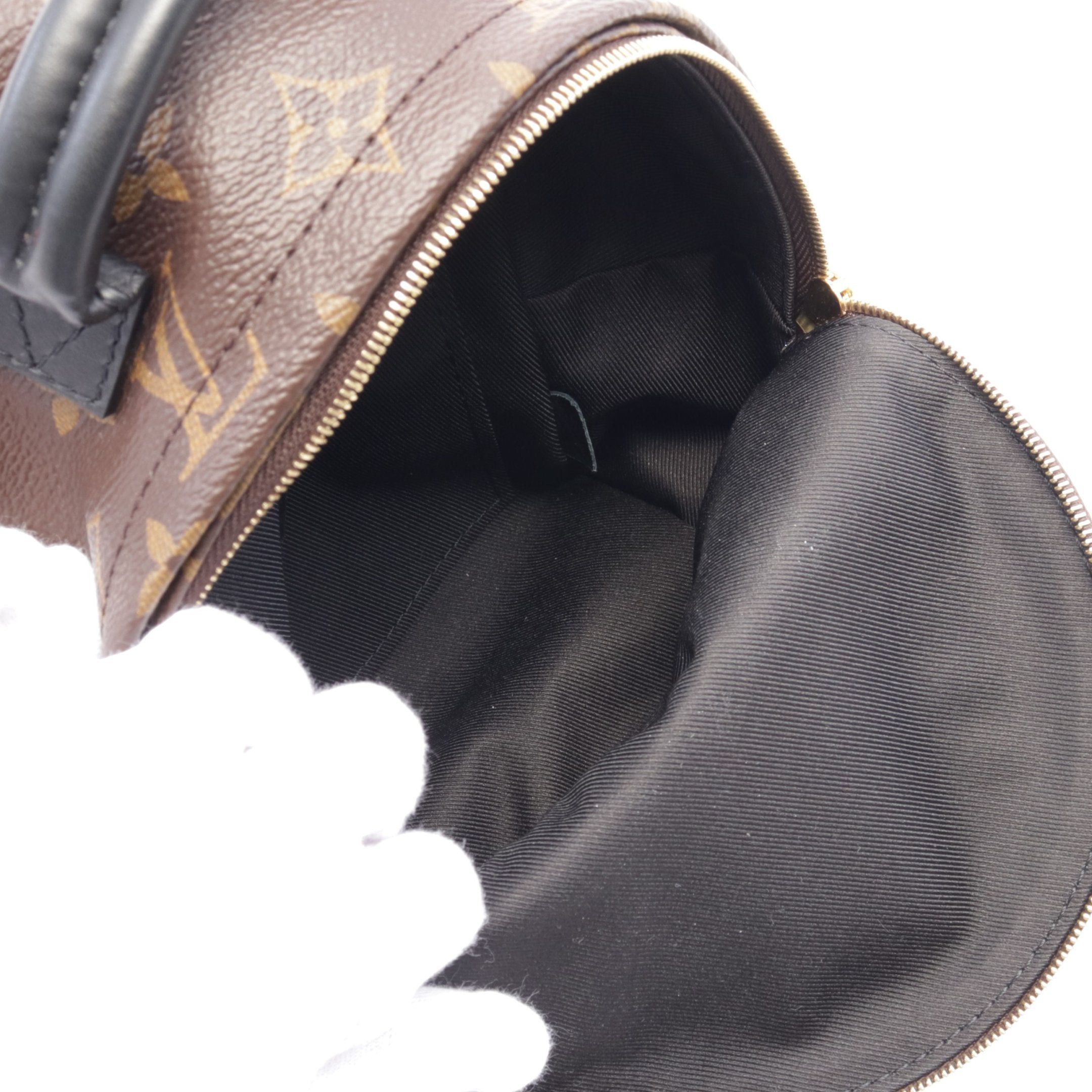 Louis Vuitton Louis Vuitton Palm Springs Backpack Mini Monogram Rucksack Leather Brown Black Size ONE SIZE - 3 Thumbnail
