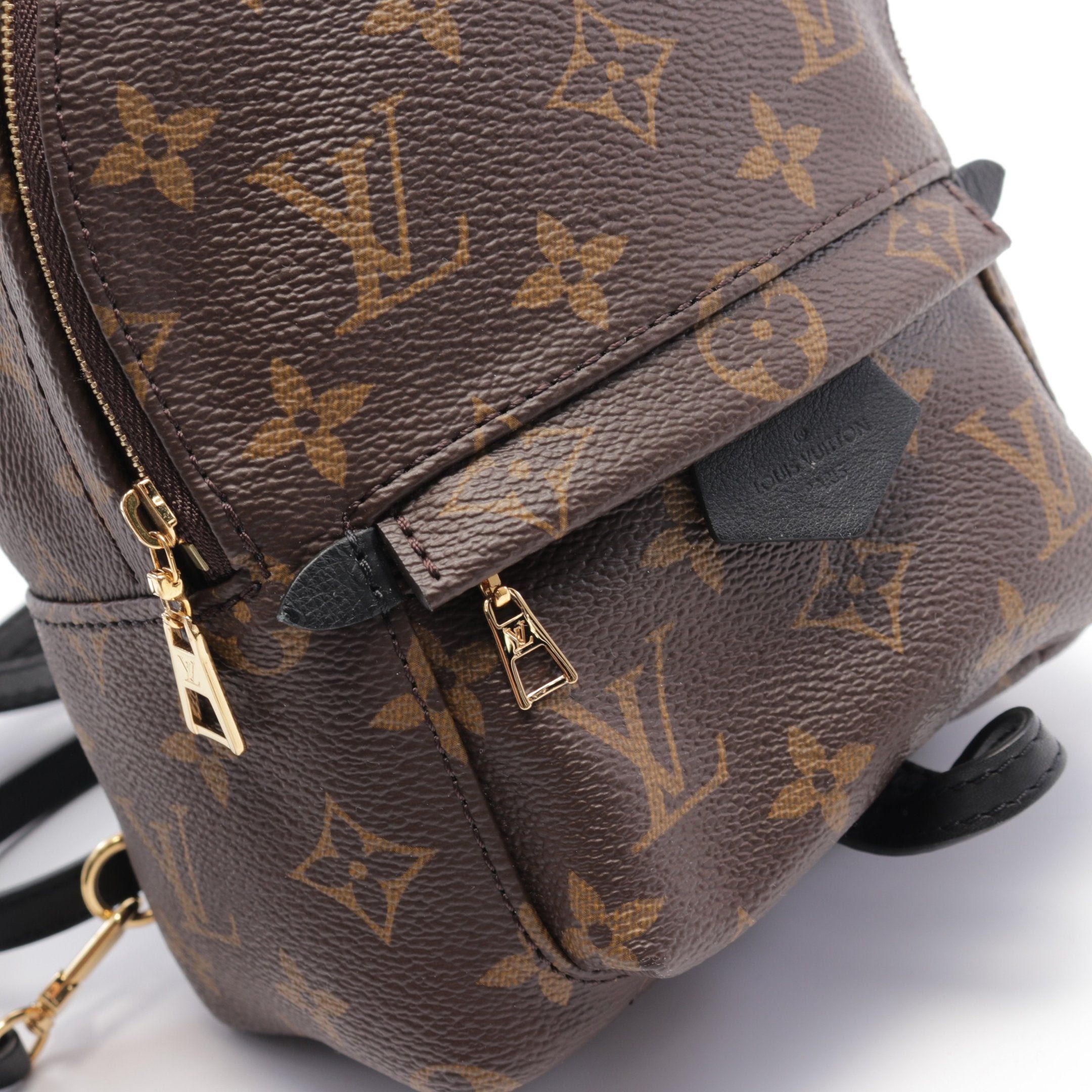 Louis Vuitton Louis Vuitton Palm Springs Backpack Mini Monogram Rucksack Leather Brown Black Size ONE SIZE - 6 Thumbnail