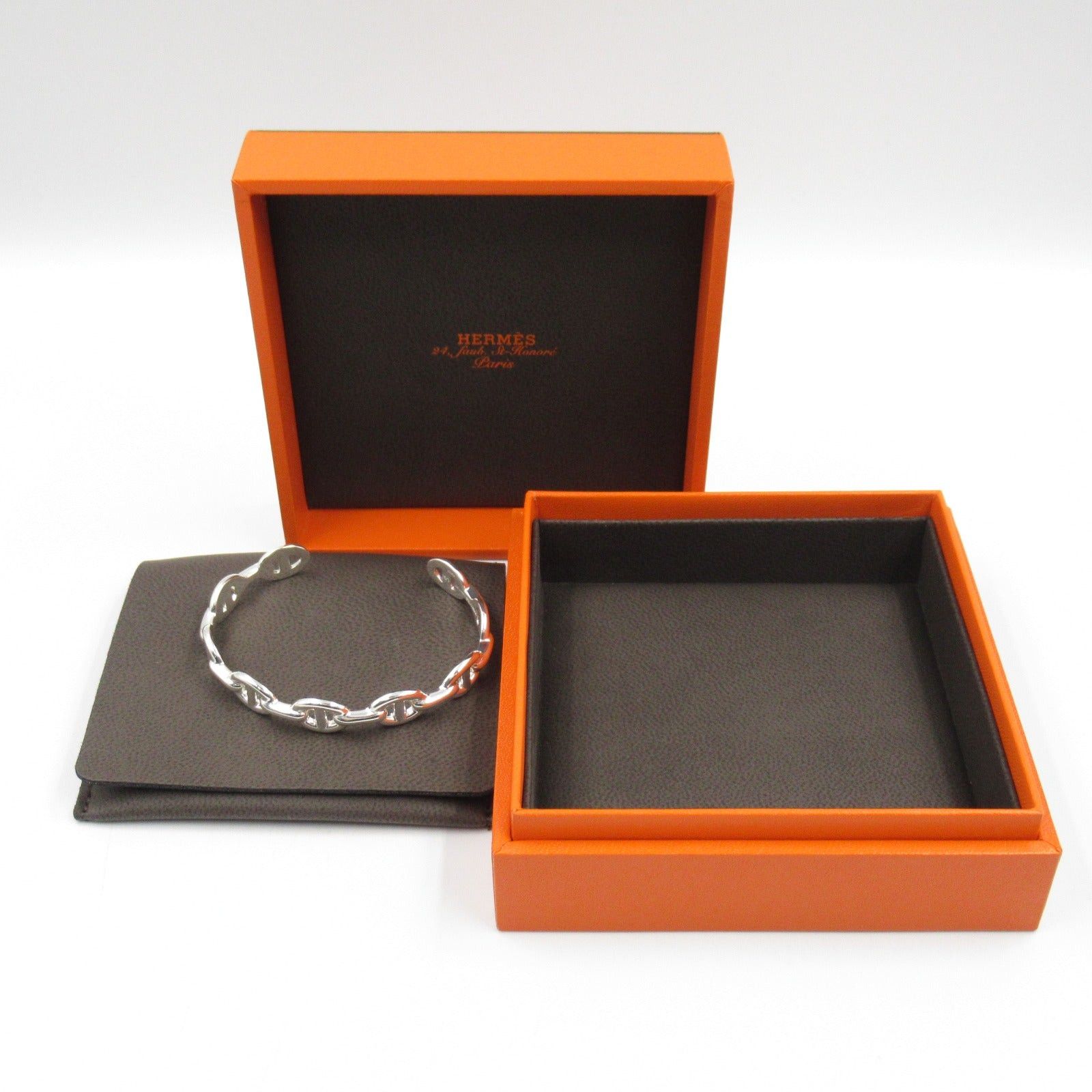 Hermes Hermes Chaine Anchaine Bangle 925 Silver Size ONE SIZE - 6 Thumbnail
