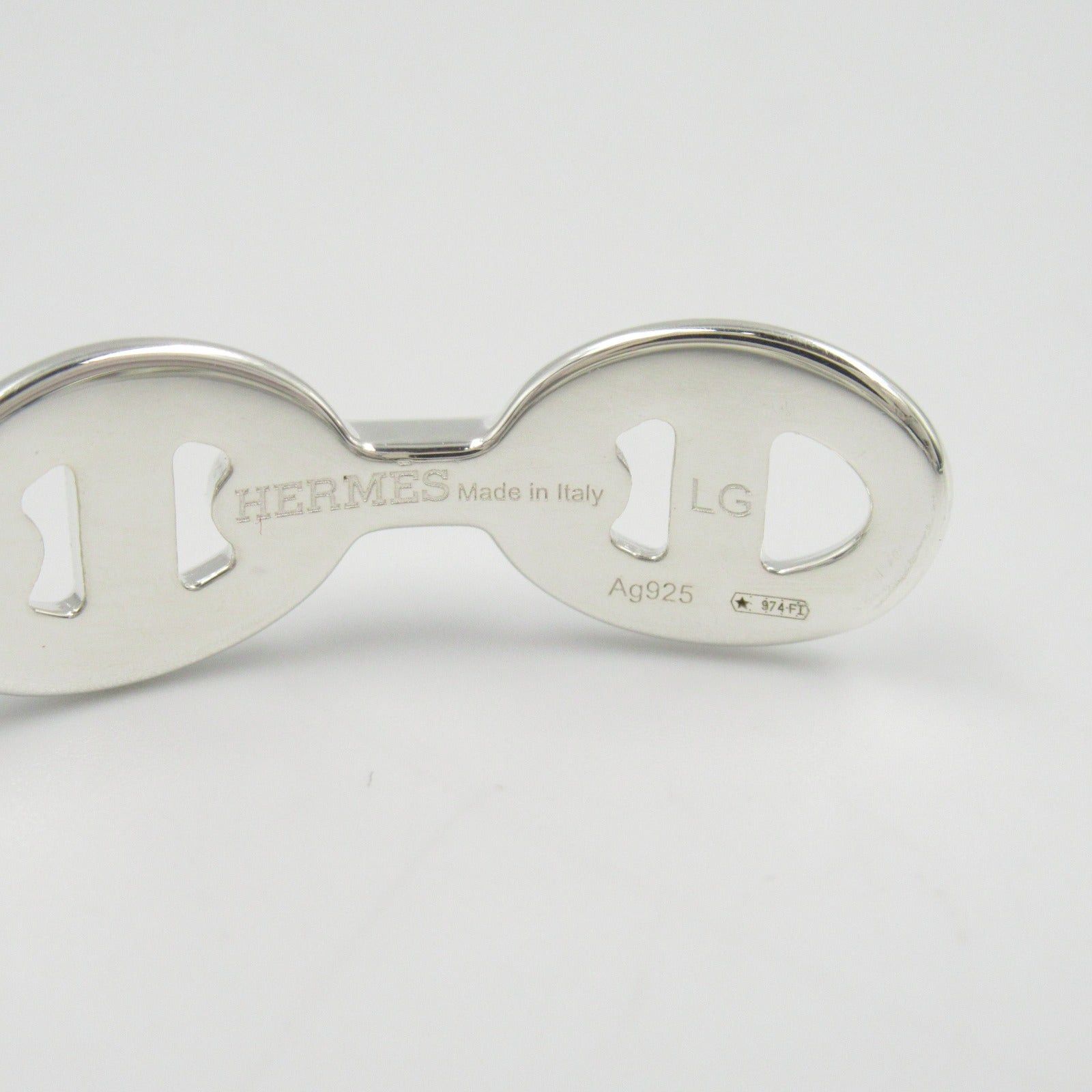 Hermes Hermes Chaine Anchaine Bangle 925 Silver Size ONE SIZE - 4 Thumbnail