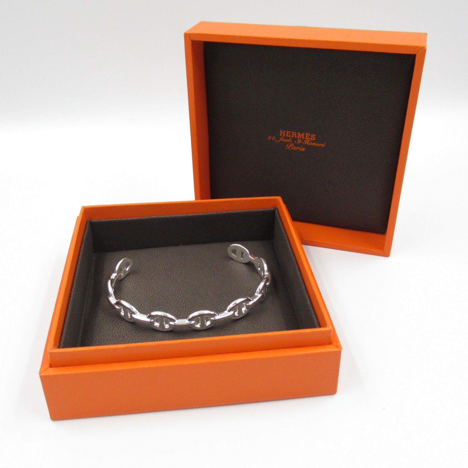 Hermes Hermes Chaine Anchaine Bangle 925 Silver Size ONE SIZE - 6 Thumbnail