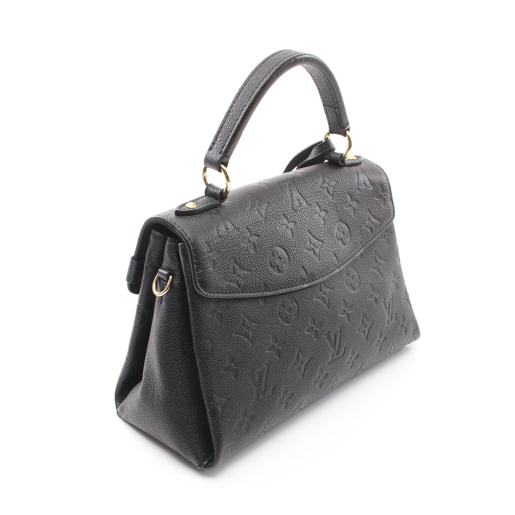 Louis Vuitton Georges Bb Monogram Empreinte Noir Handbag Leather Black