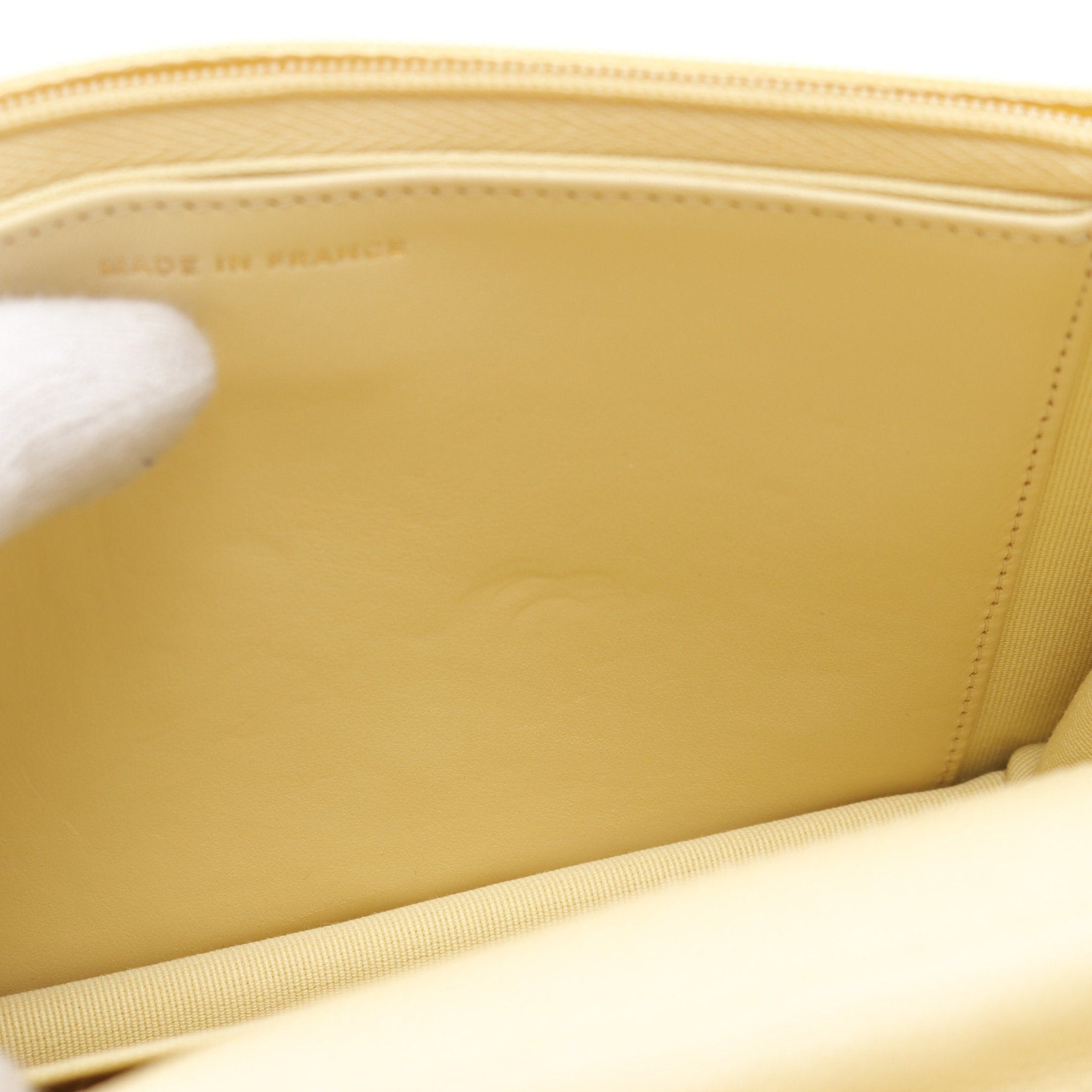 Chanel Chanel Matelasse Chain Wallet Caviar Skin Light Yellow Gold Hardware Size ONE SIZE - 6 Thumbnail