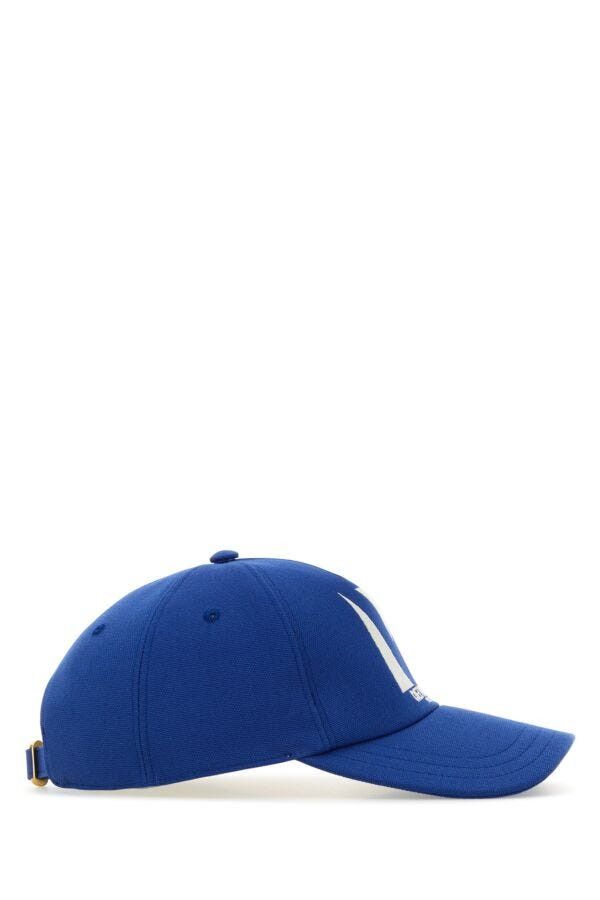 Valentino Electric Blue Cotton Baseball Cap Size ONE SIZE - 4 Thumbnail