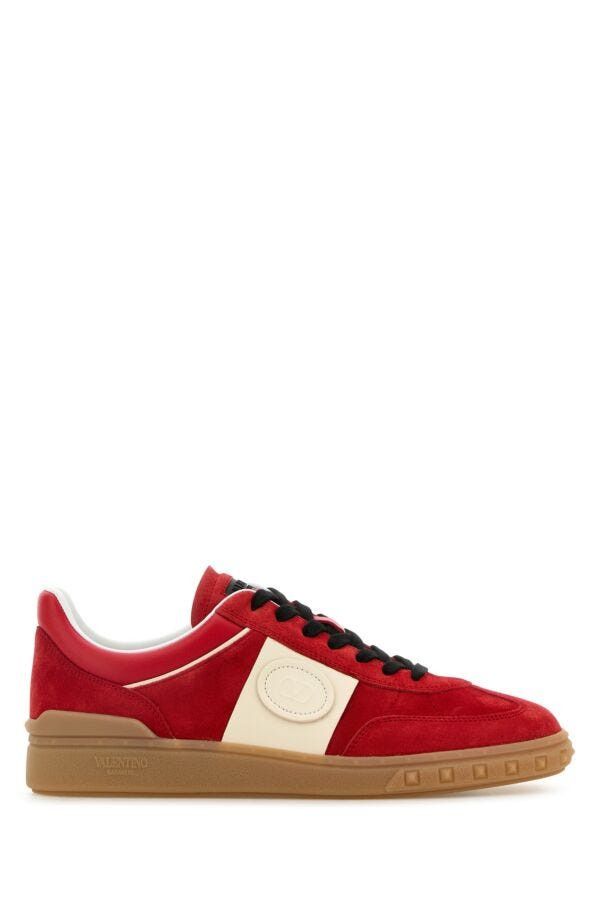 Valentino Coral Suede Upvillage Sneakersâ Size US 12 / EU 45 - 3 Thumbnail