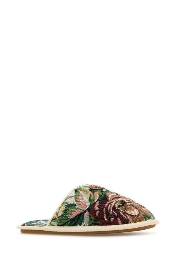 Valentino Printed Fabric Ta Chambre Slippers Size US 8 / EU 41 - 4 Thumbnail