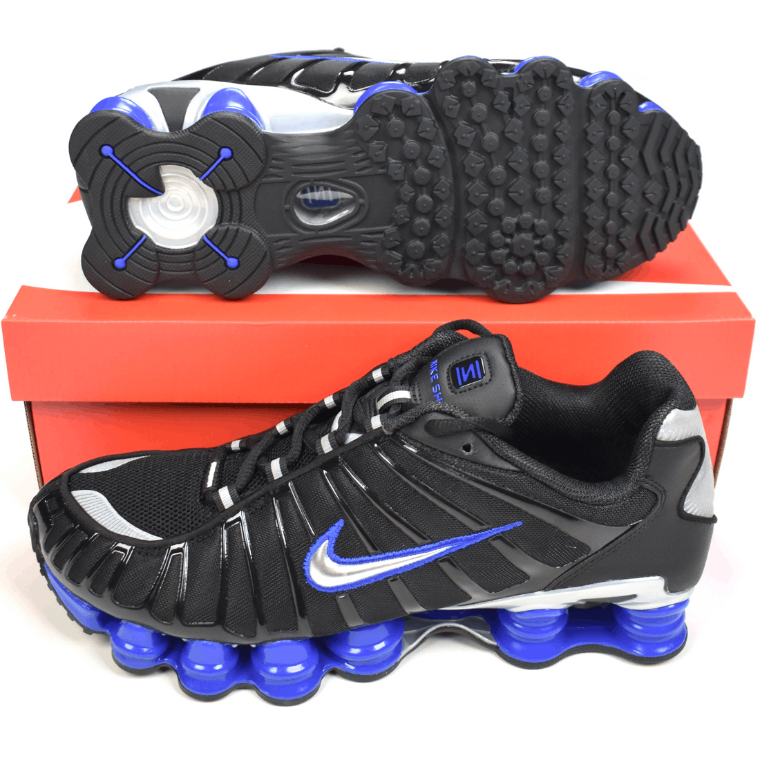 Nike Nike Shox TL Black Metallic Silver Racer Blue OG Size US 10 / EU 43 - 2 Thumbnail