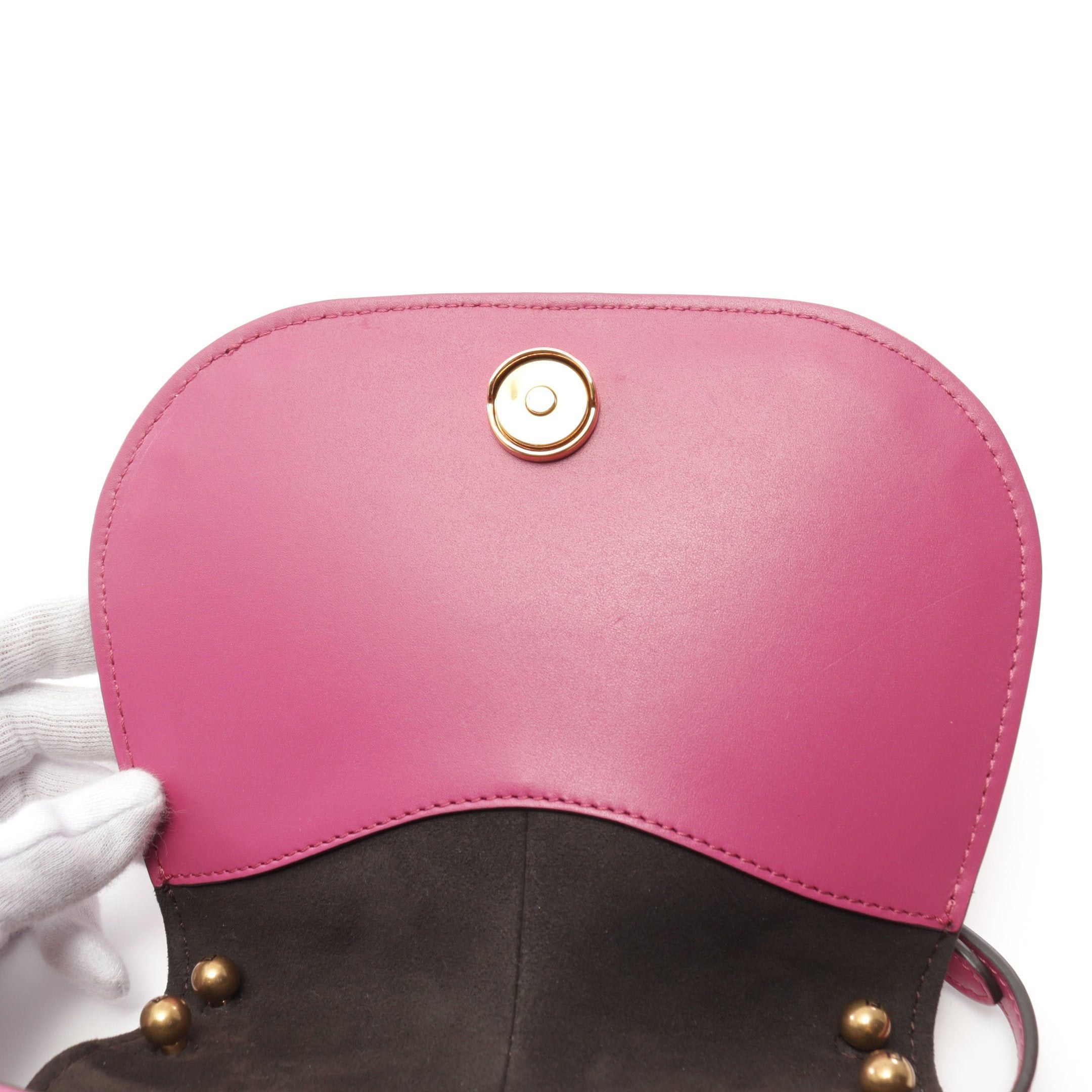 Fendi Fendi Camon Small Shoulder Bag Leather Pink Purple Size ONE SIZE - 5 Thumbnail