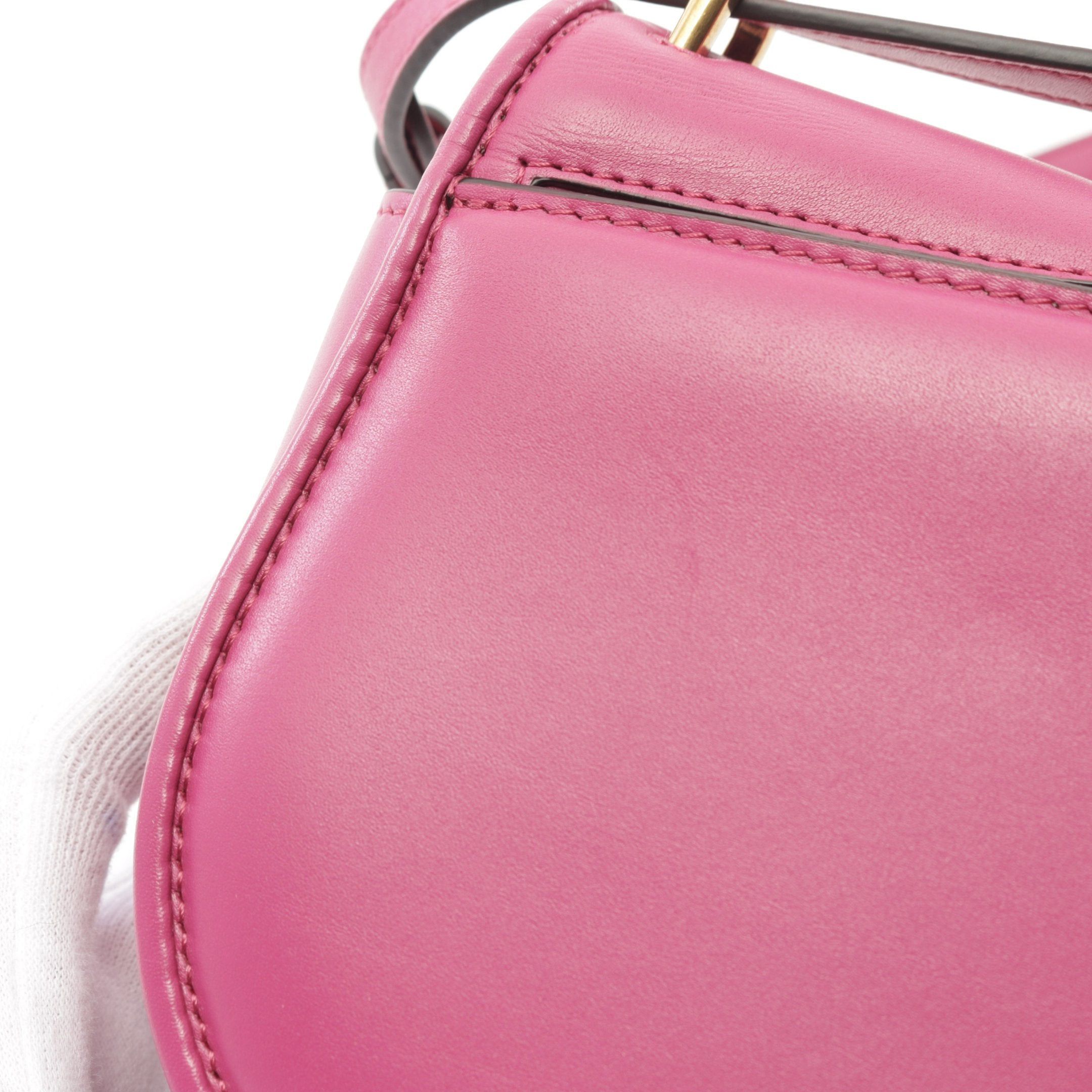 Fendi Fendi Camon Small Shoulder Bag Leather Pink Purple Size ONE SIZE - 7 Thumbnail
