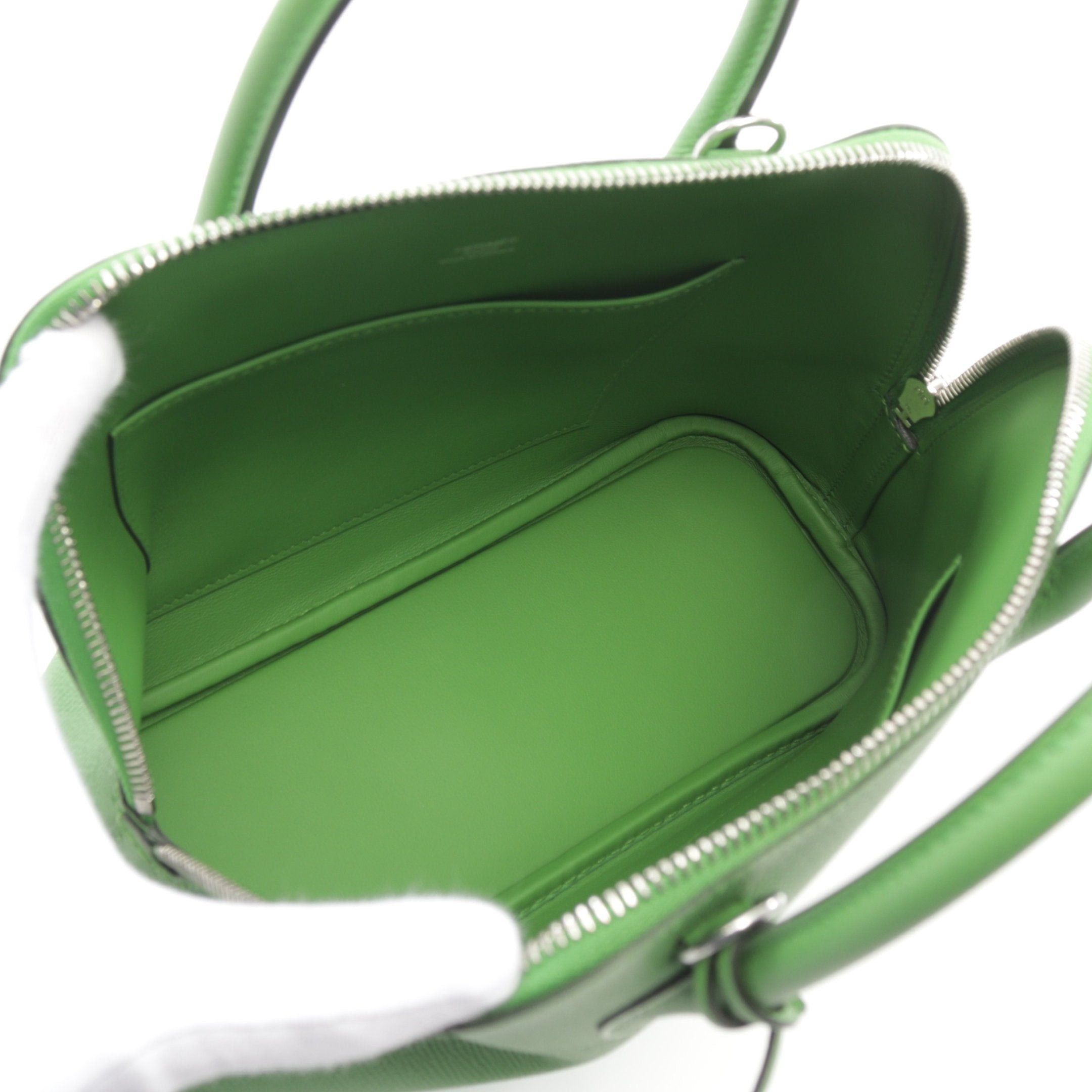 Hermes Hermes Bolide 1923 25 Veil Yucca Handbag Veau Epsom Green Silver Hardware B Stamp Size ONE SIZE - 3 Thumbnail