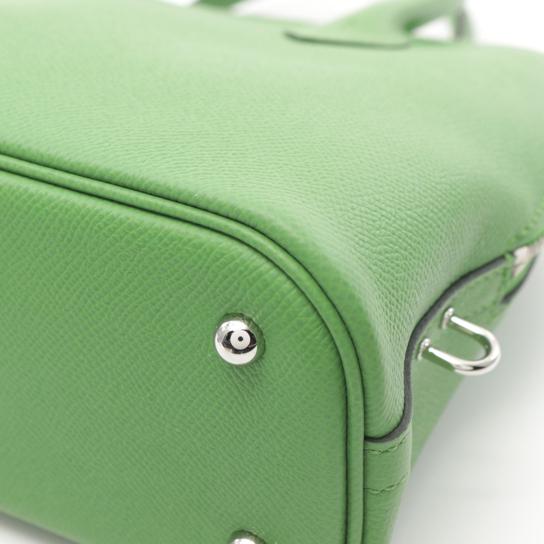 Hermes Hermes Bolide 1923 25 Veil Yucca Handbag Veau Epsom Green Silver Hardware B Stamp Size ONE SIZE - 6 Thumbnail