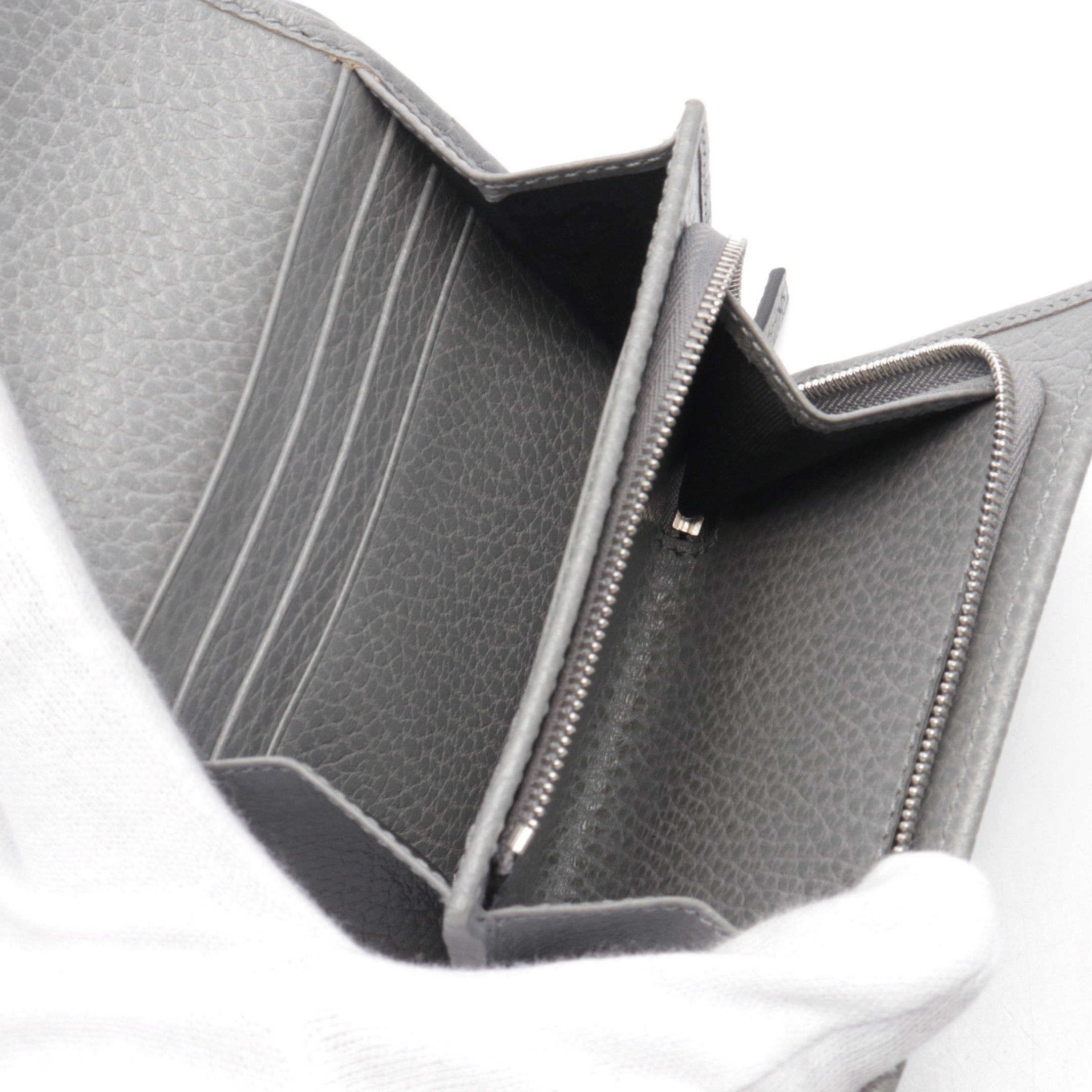Gucci Gucci Gg Marmont Bi-Fold Wallet Leather Gray Size ONE SIZE - 3 Thumbnail