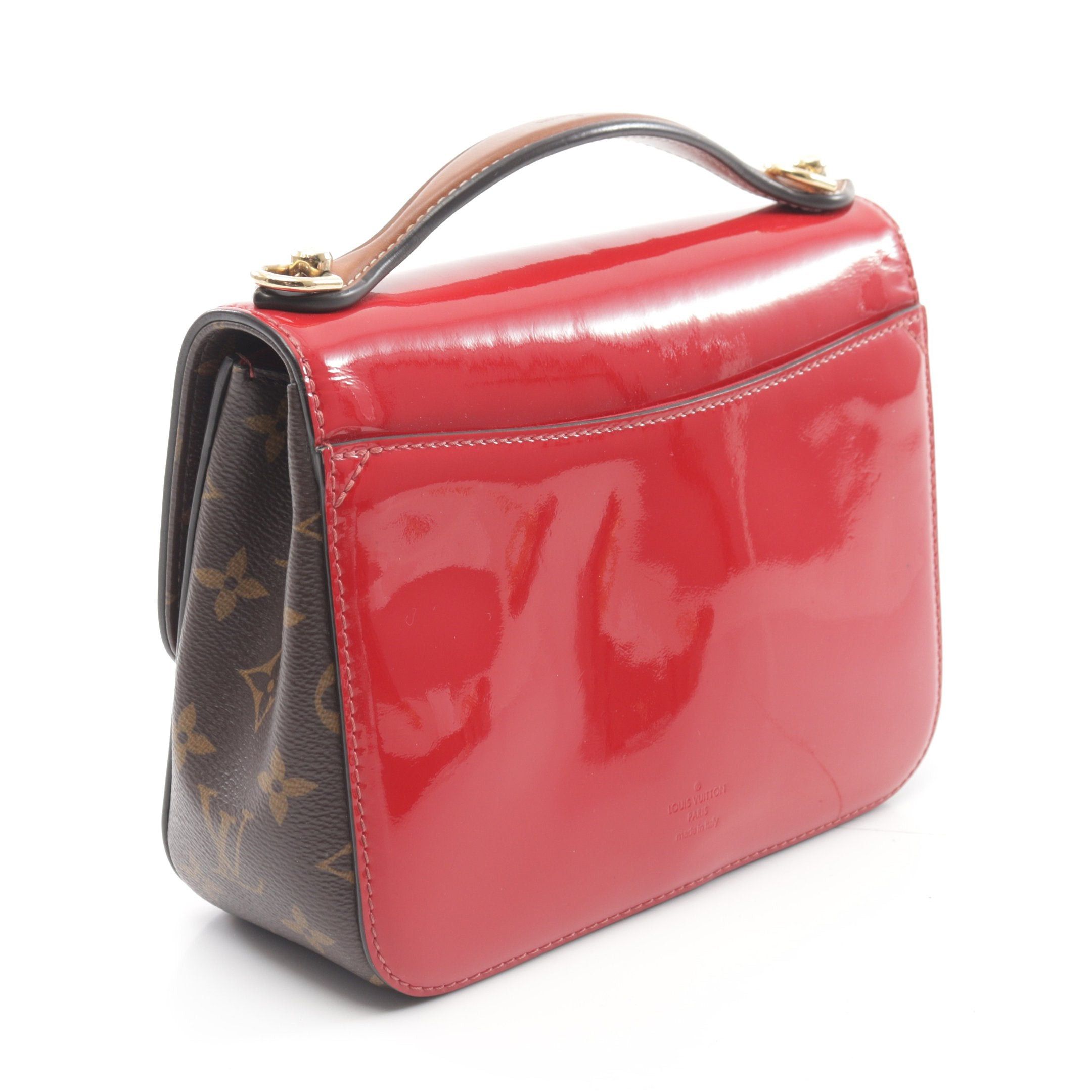 Louis Vuitton Louis Vuitton Cherry Wood Bb Scarlet Handbag Leather Red Brown Size ONE SIZE - 2 Thumbnail