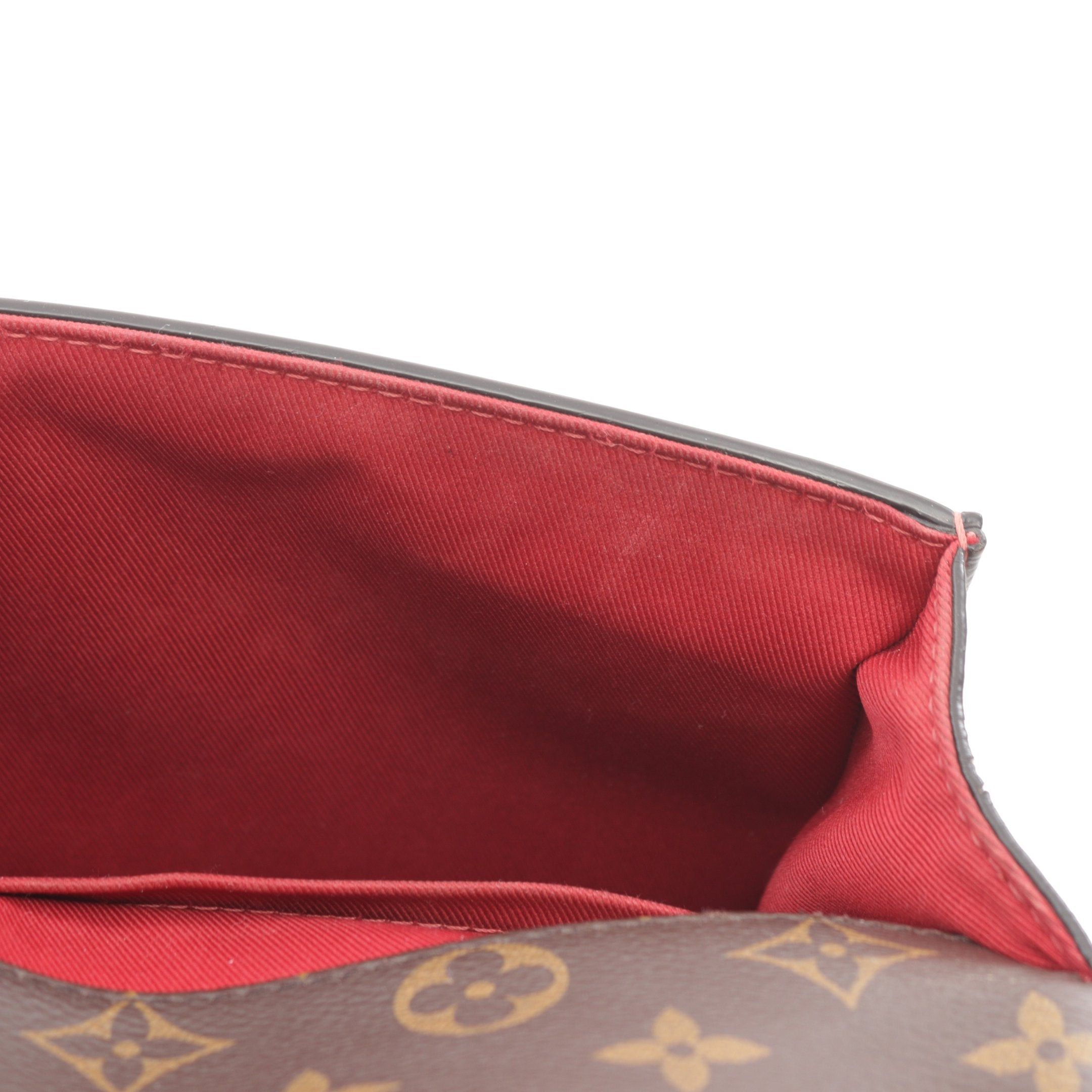 Louis Vuitton Louis Vuitton Cherry Wood Bb Scarlet Handbag Leather Red Brown Size ONE SIZE - 6 Thumbnail