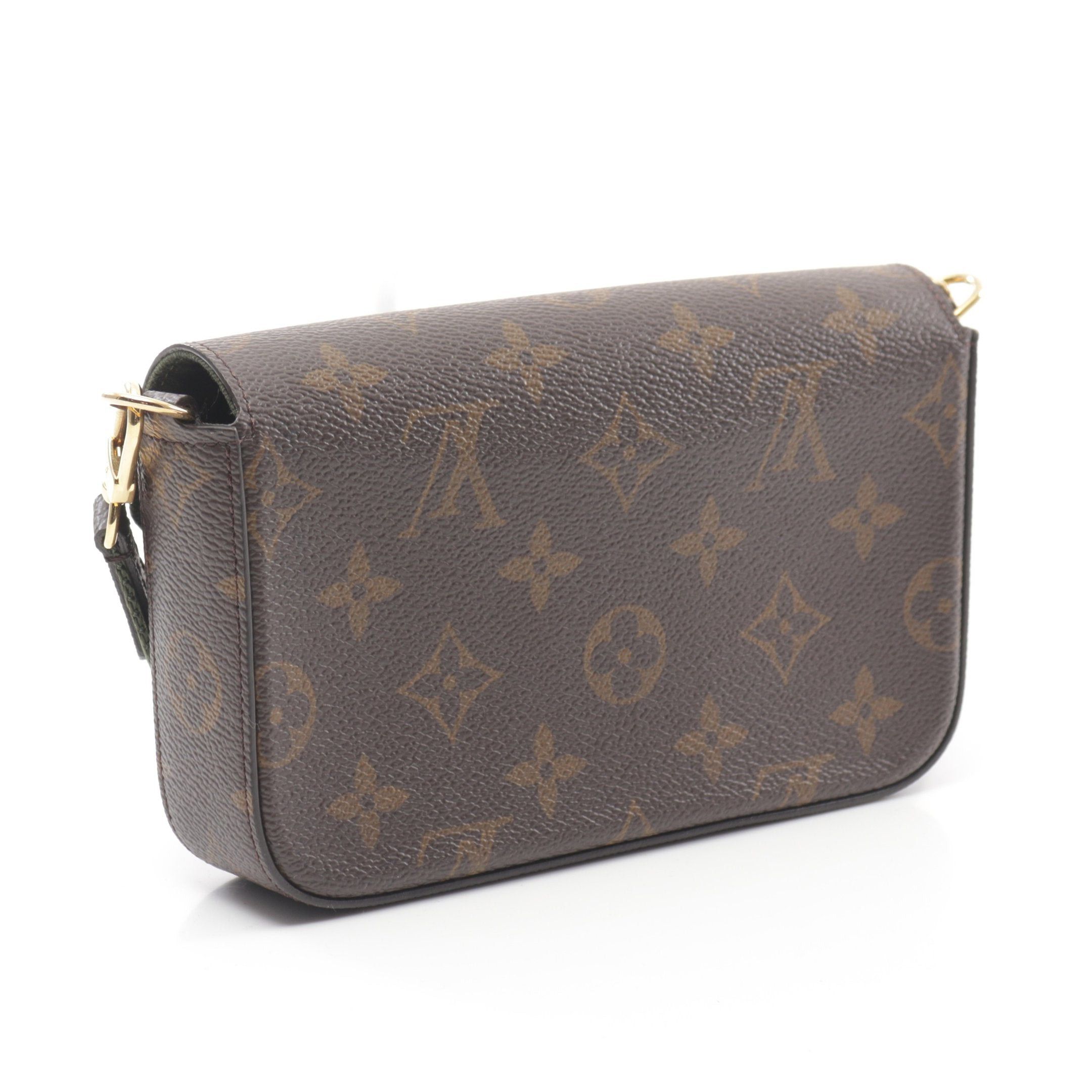 Louis Vuitton Louis Vuitton Multy Pochette Felicie Monogram Shoulder Bag Brown Dark Green Size ONE SIZE - 2 Thumbnail
