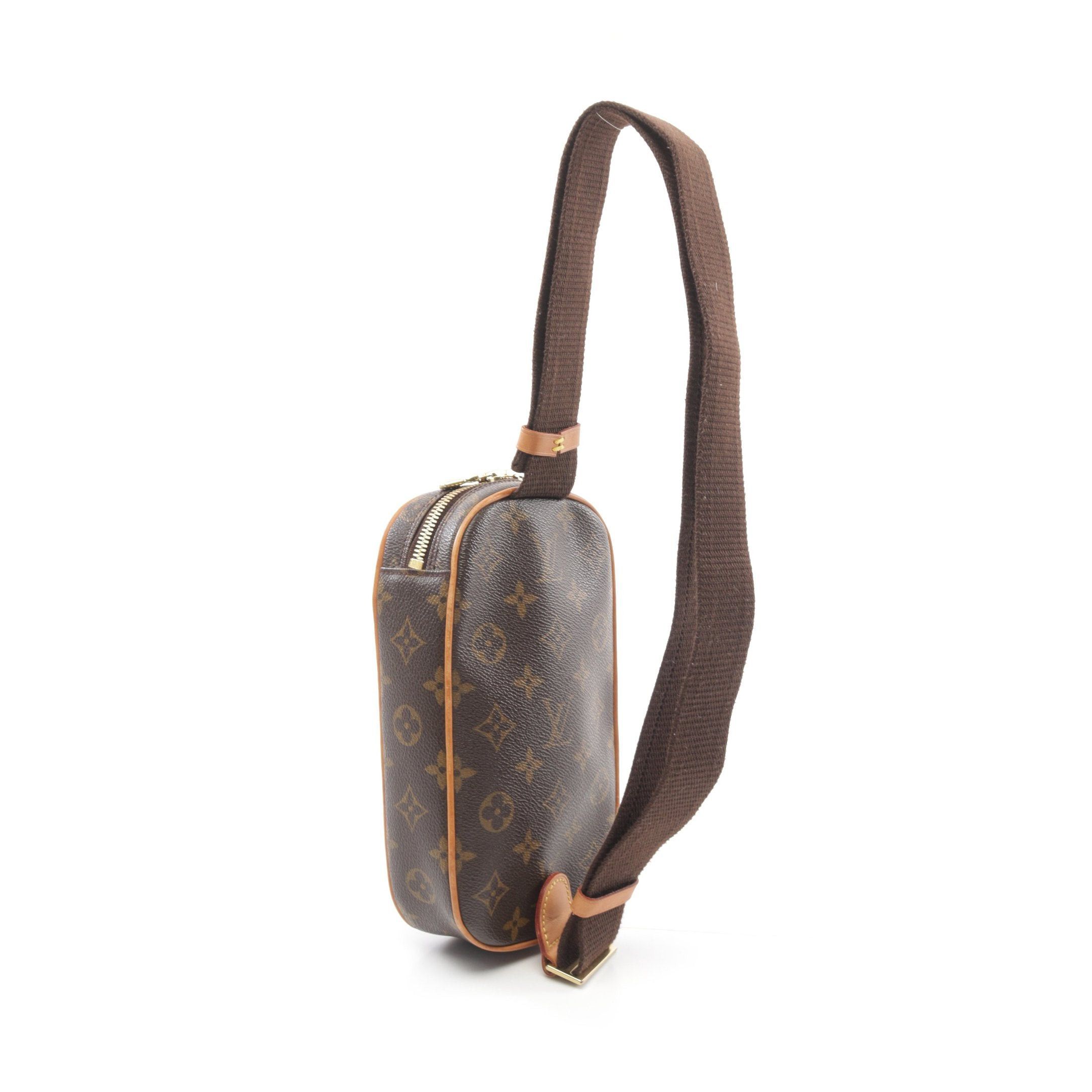 Louis Vuitton Louis Vuitton Pochette Ganju Monogram Body Bag Leather Brown Size ONE SIZE - 2 Thumbnail