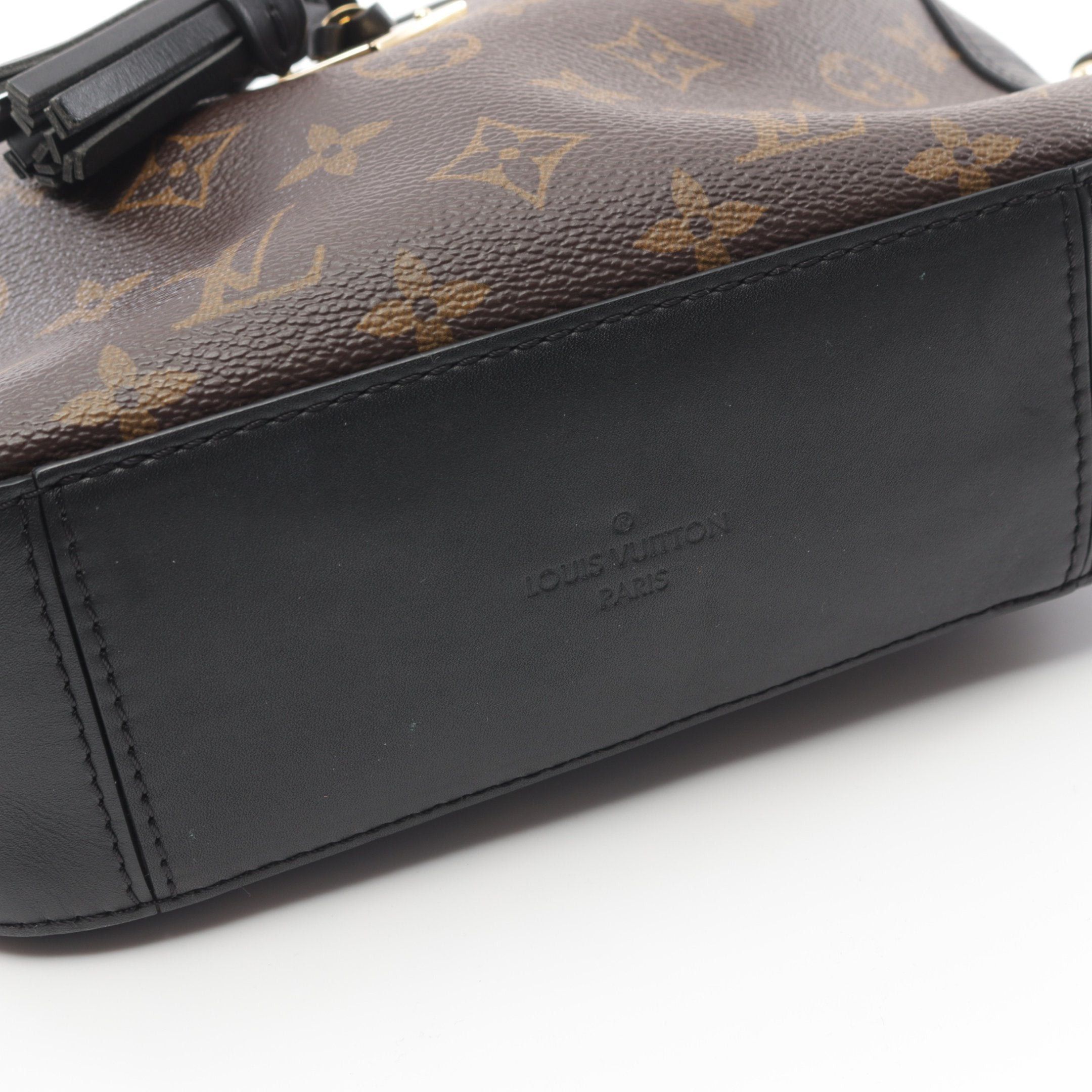 Louis Vuitton Louis Vuitton Saintonge Monogram Noir Shoulder Bag Leather Brown Black Size ONE SIZE - 6 Thumbnail