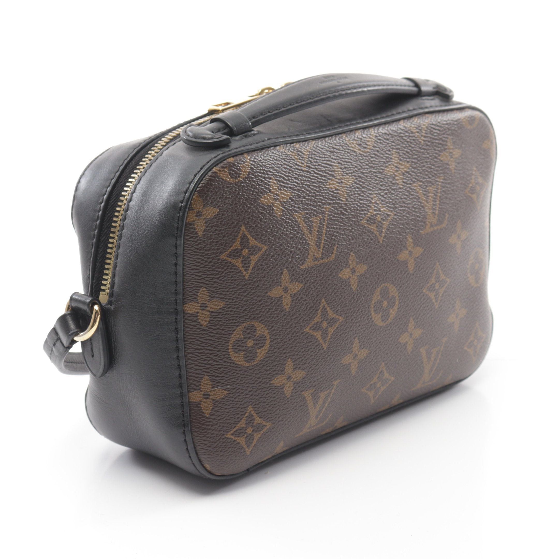 Louis Vuitton Louis Vuitton Saintonge Monogram Noir Shoulder Bag Leather Brown Black Size ONE SIZE - 2 Thumbnail