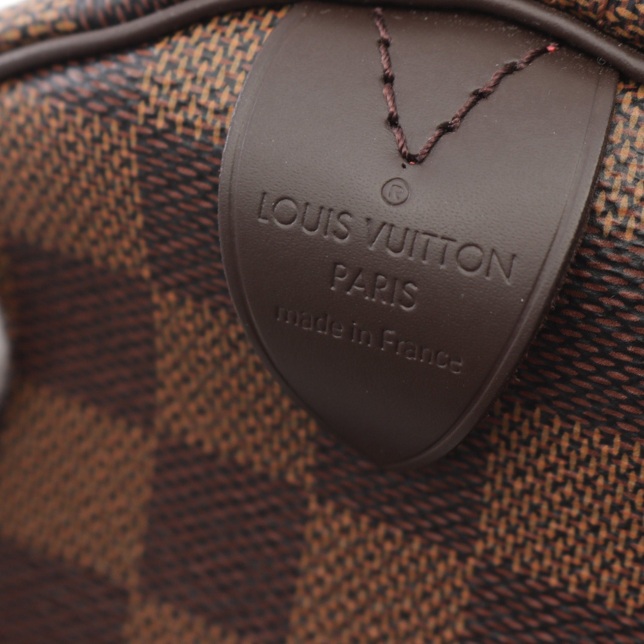 Louis Vuitton Louis Vuitton Speedy 30 Damier Ebene Handbag Leather Brown Size ONE SIZE - 4 Thumbnail