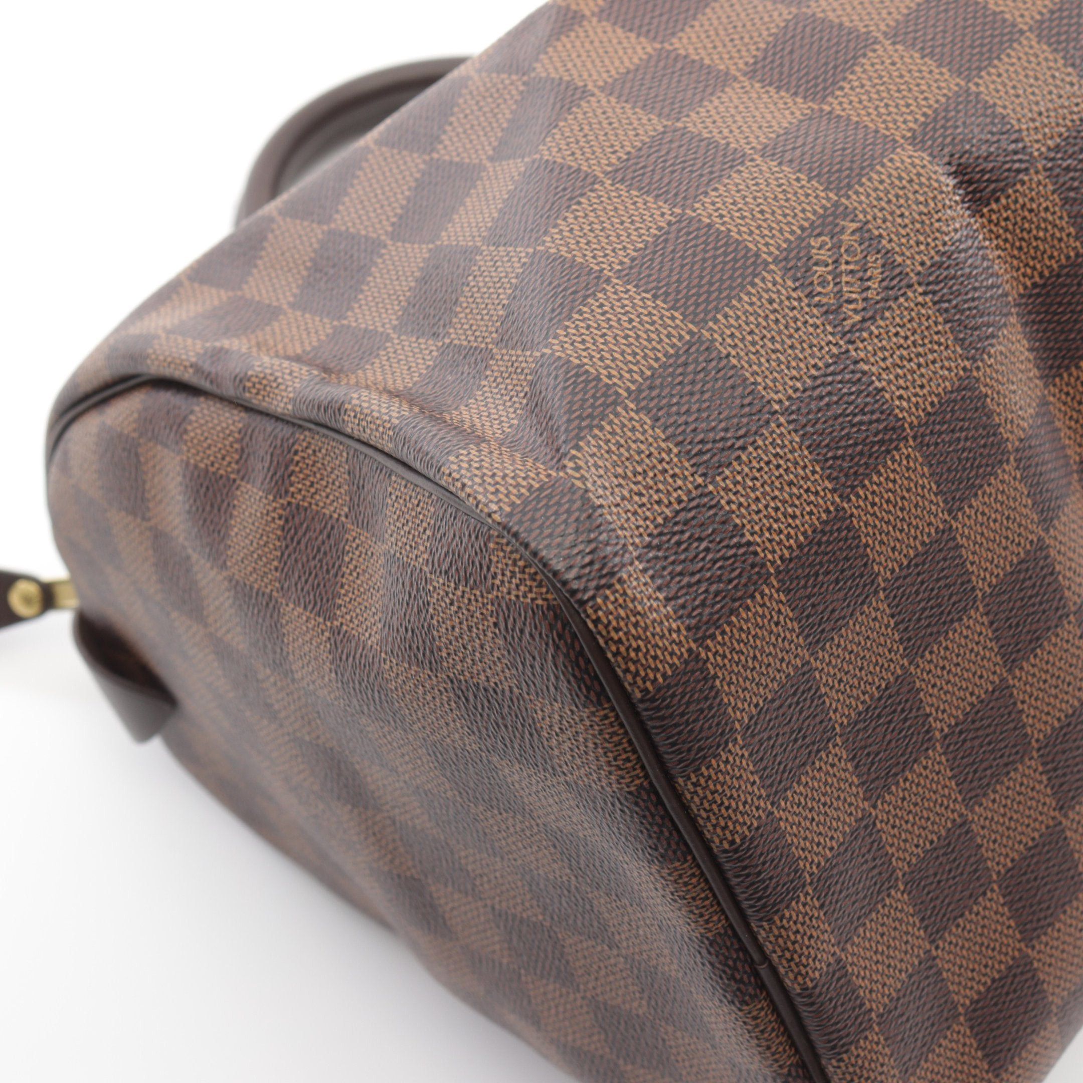 Louis Vuitton Louis Vuitton Speedy 30 Damier Ebene Handbag Leather Brown Size ONE SIZE - 5 Thumbnail