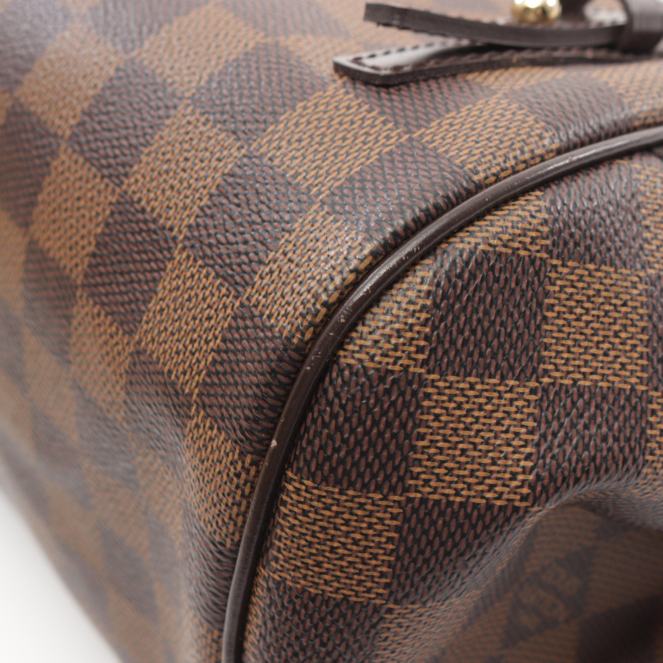 Louis Vuitton Louis Vuitton Rivington Pm Damier Ebene Shoulder Bag Leather Brown Size ONE SIZE - 8 Thumbnail