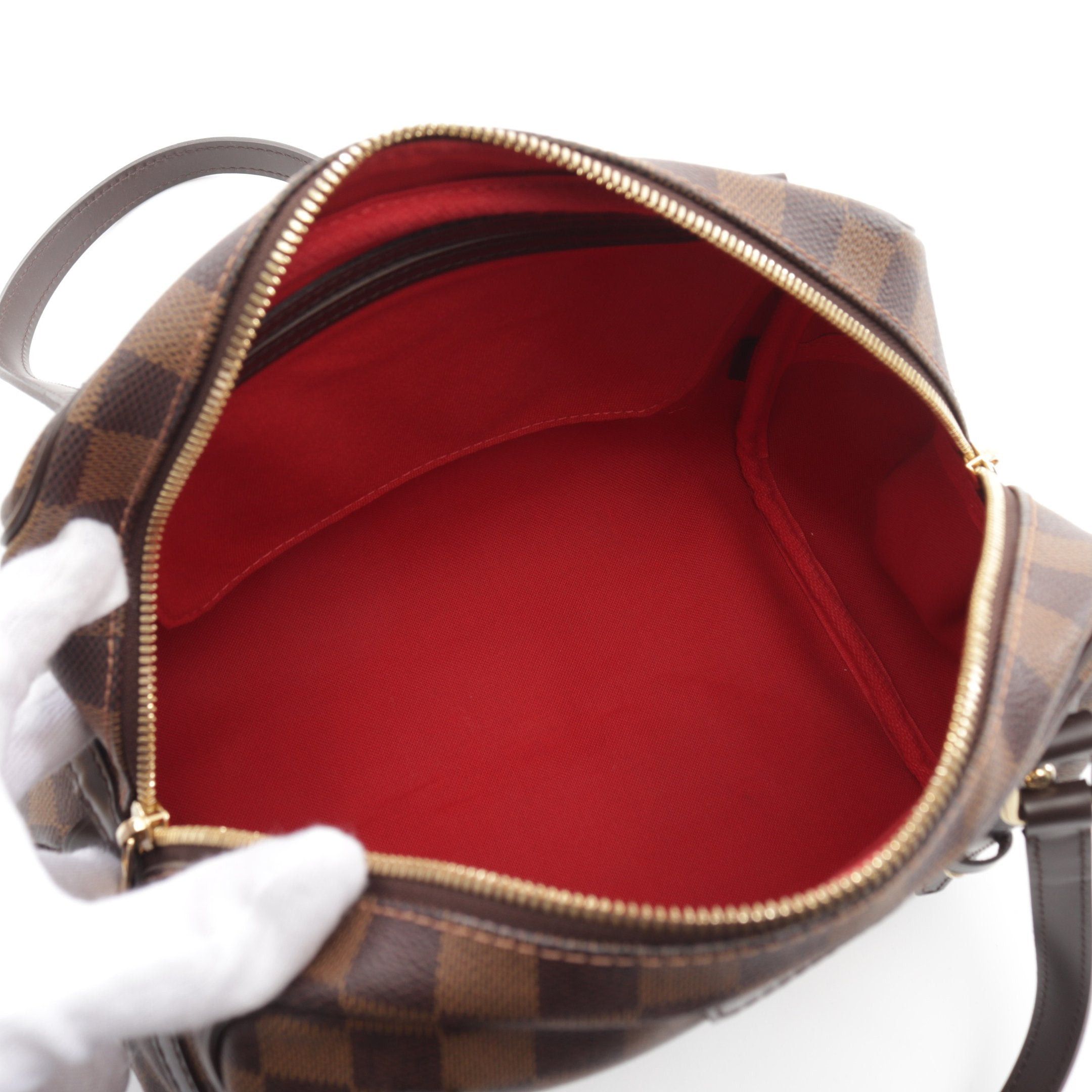 Louis Vuitton Louis Vuitton Rivington Pm Damier Ebene Shoulder Bag Leather Brown Size ONE SIZE - 3 Thumbnail