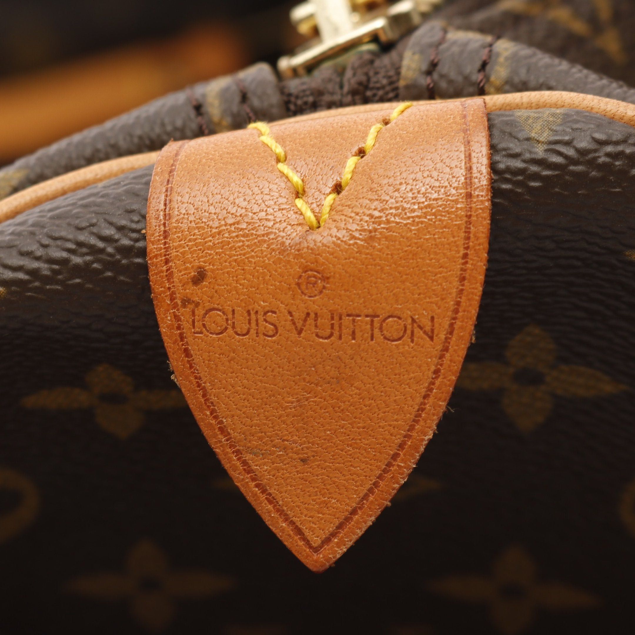Louis Vuitton Louis Vuitton Keepall 55 Monogram Boston Bag Leather Brown Size ONE SIZE - 4 Thumbnail